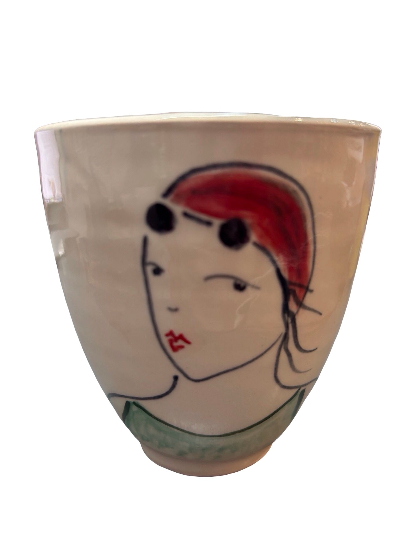 Swimmer Ceramic Beaker Light Green