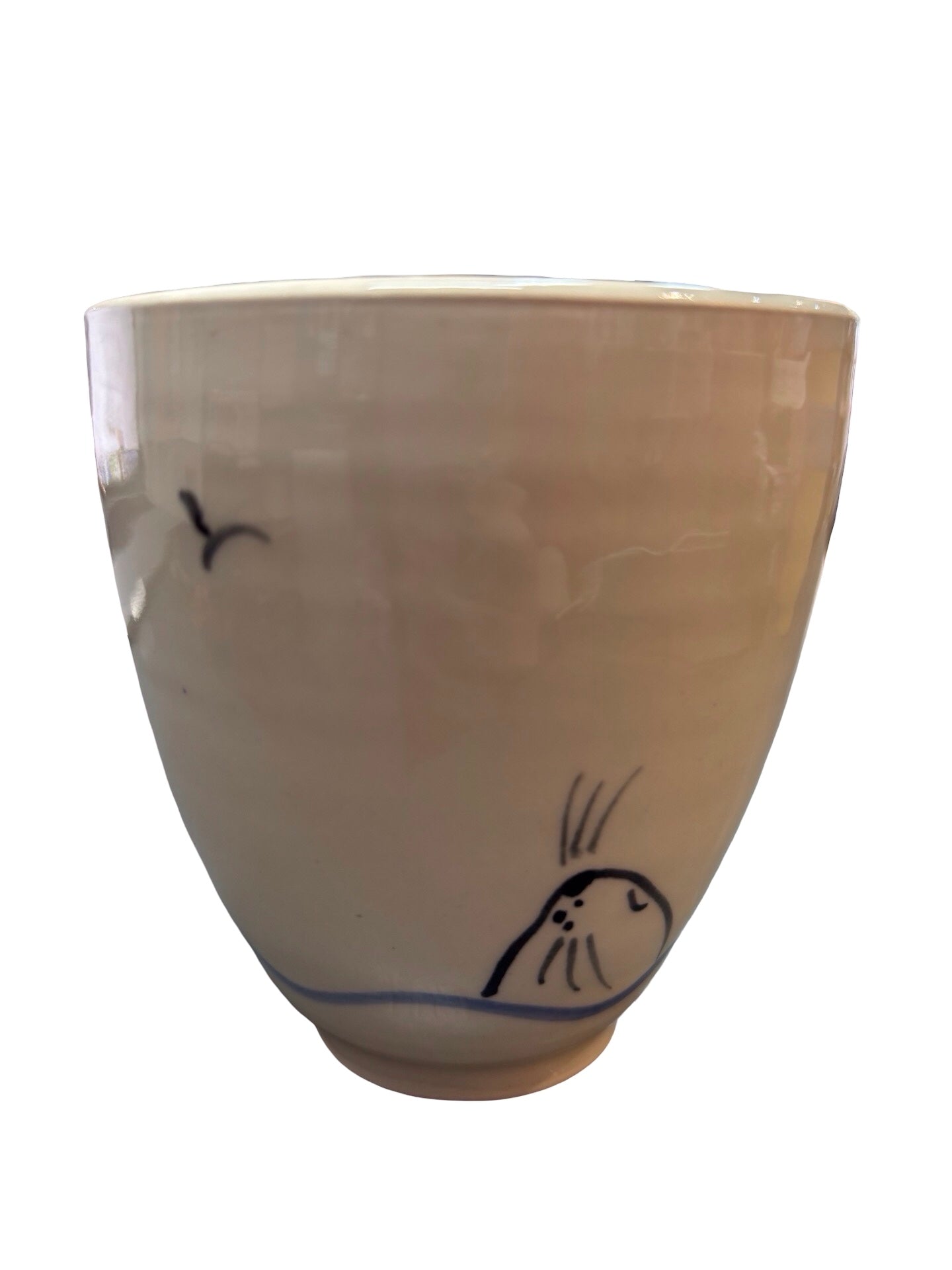 Swimmer Ceramic Beaker Blue