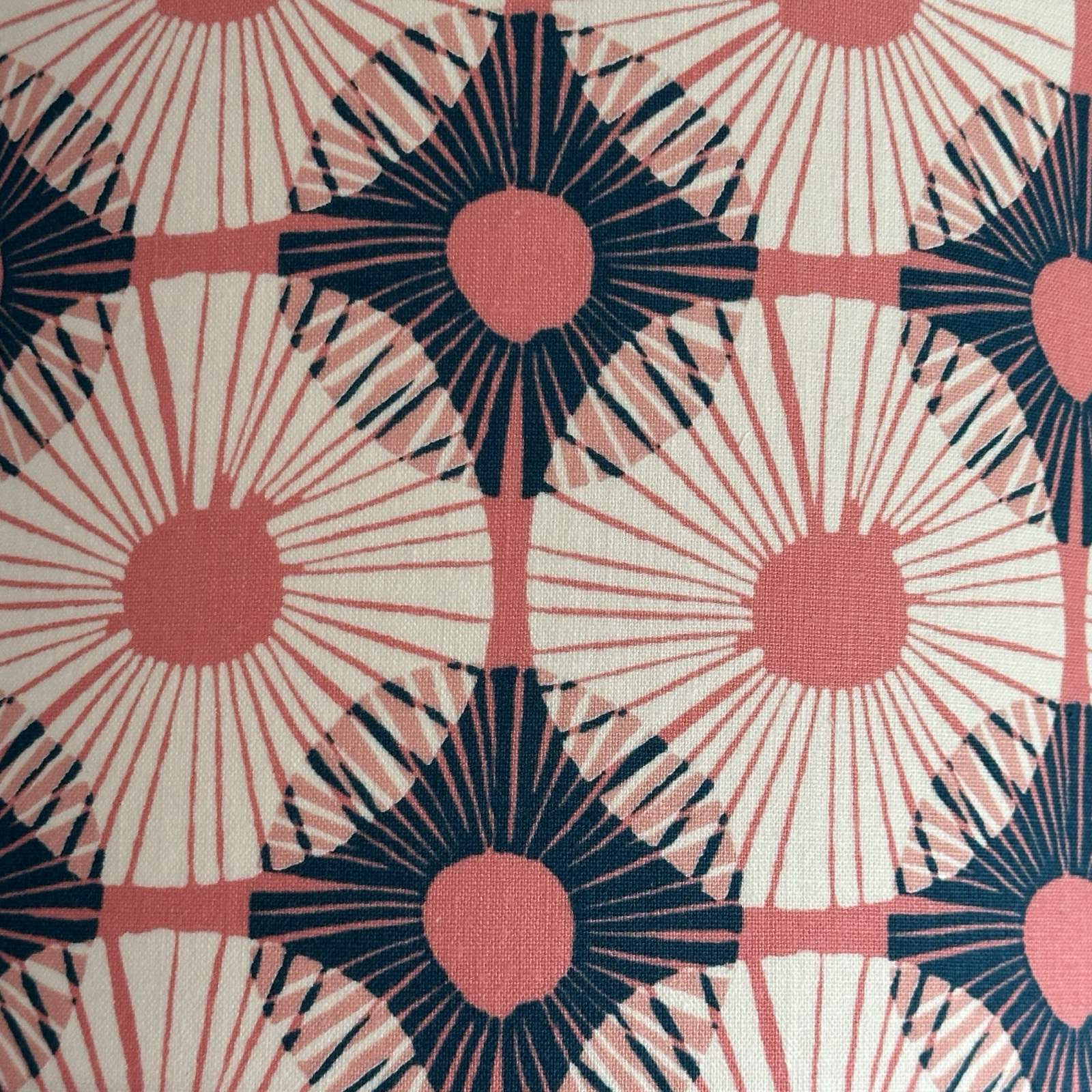 Pink Circular Blocks Drum Lampshade