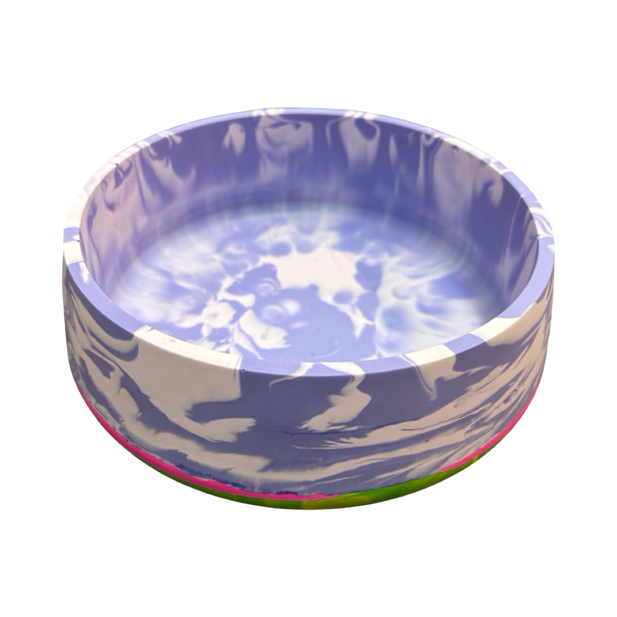 Purple and White Fusion Bowl