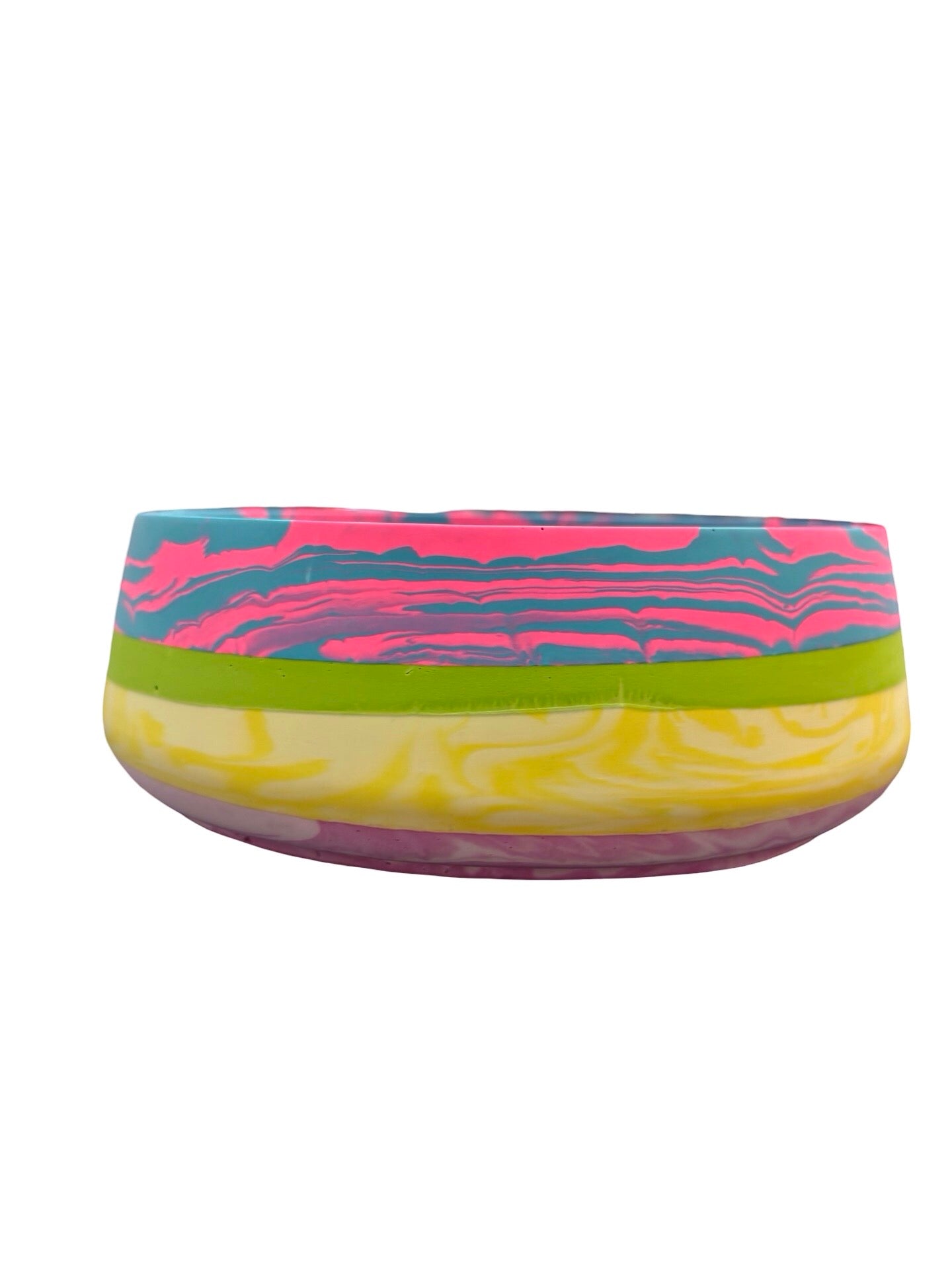 Blue and Pink Fusion Bowl