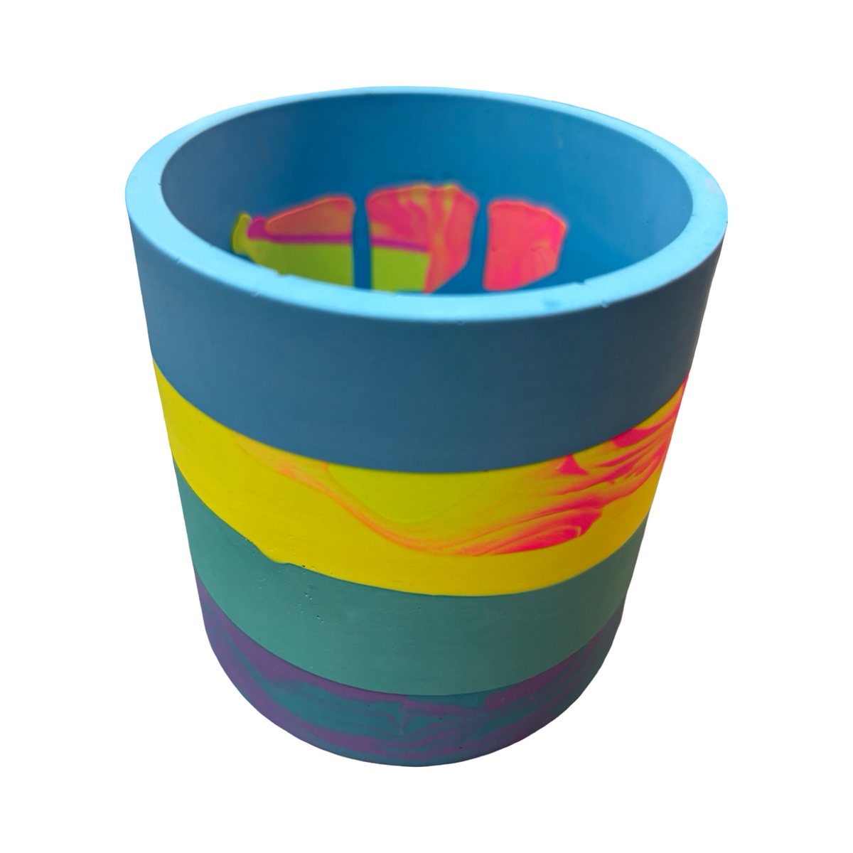 Striped Medium Fusion Planter