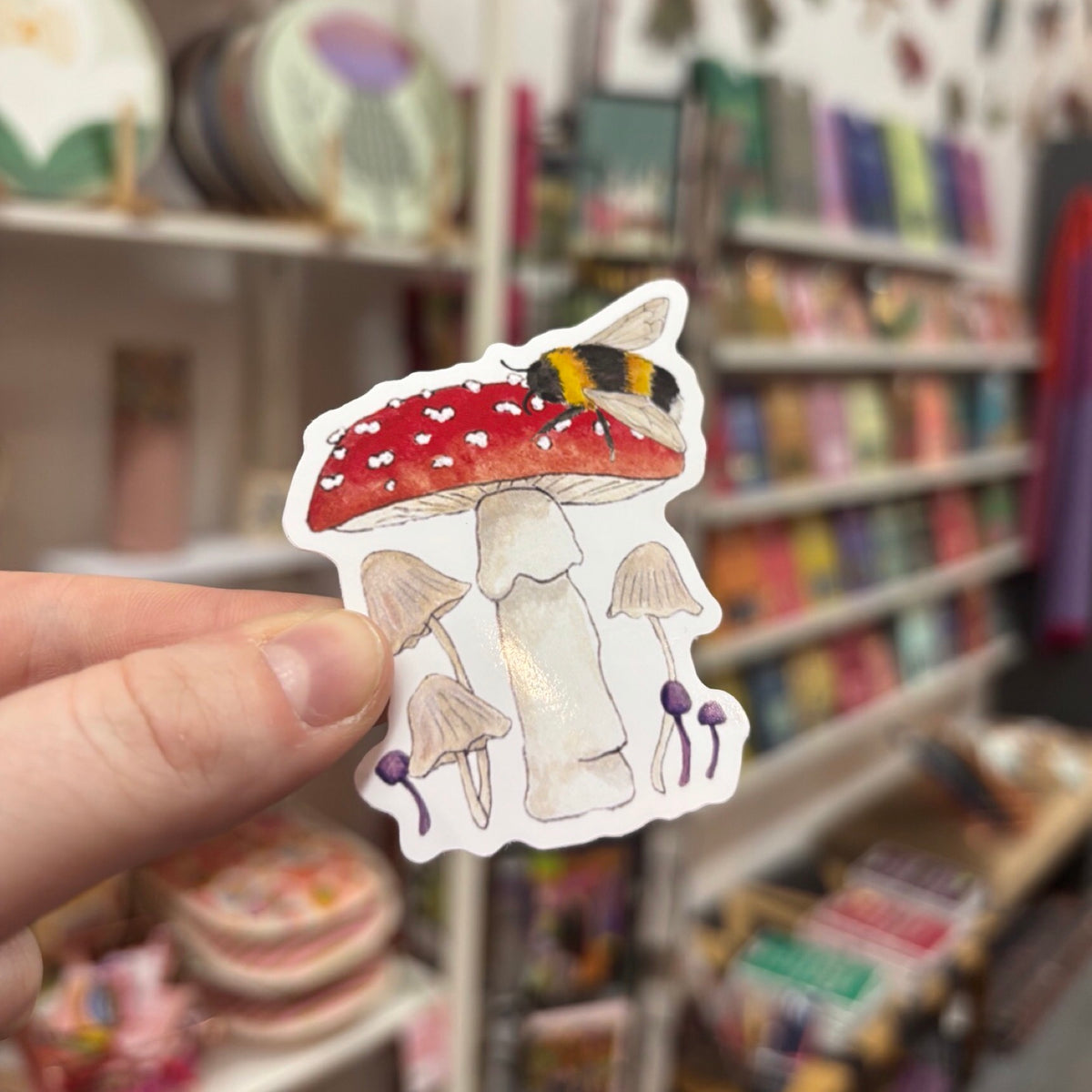 Toadstool Art Sticker