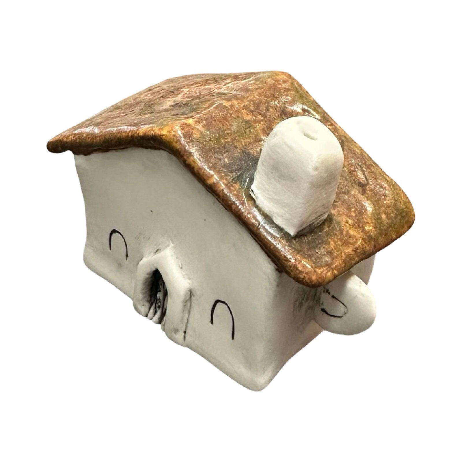 Rust Househead Incense Holder