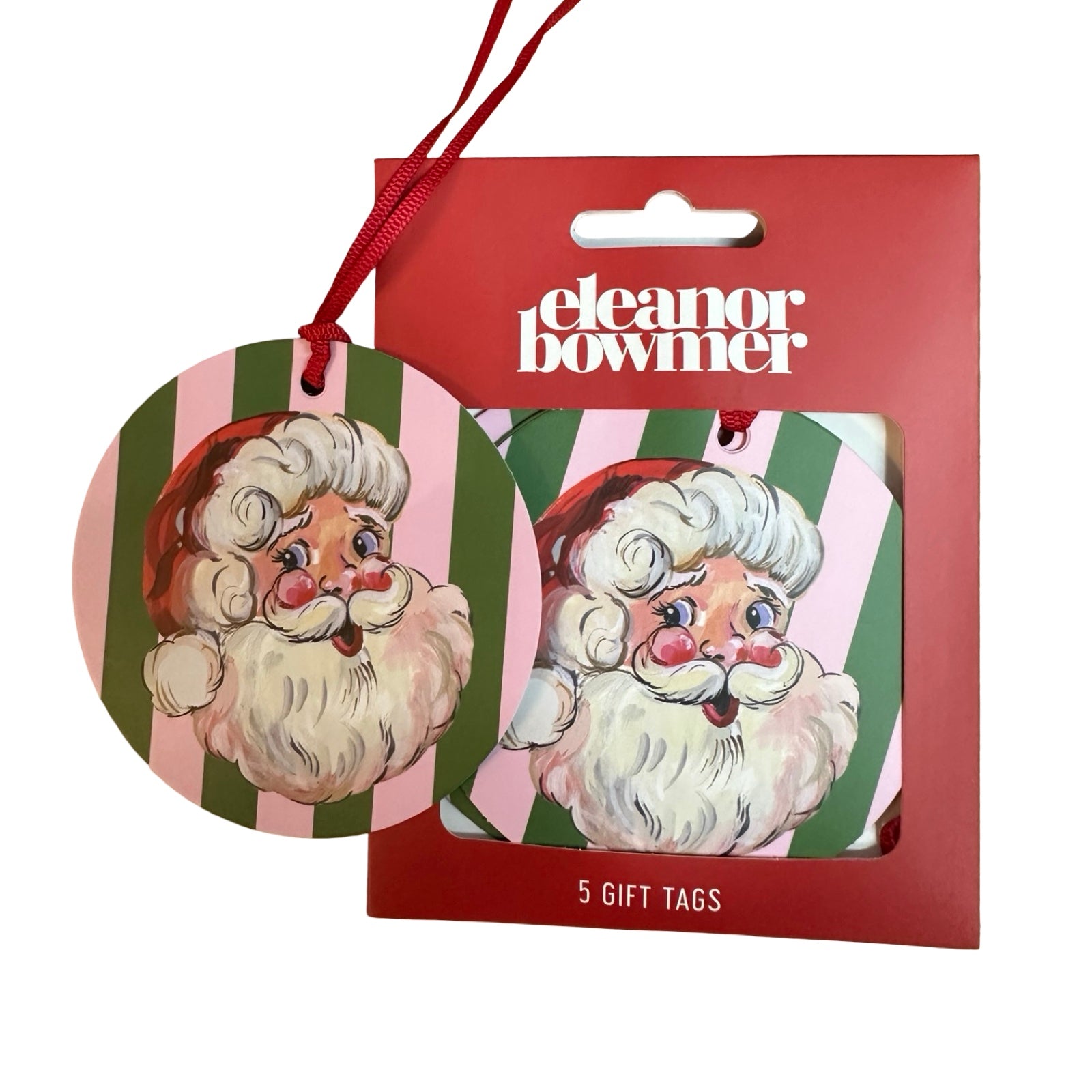 Jolly Santa Christmas Gift Tag Pack