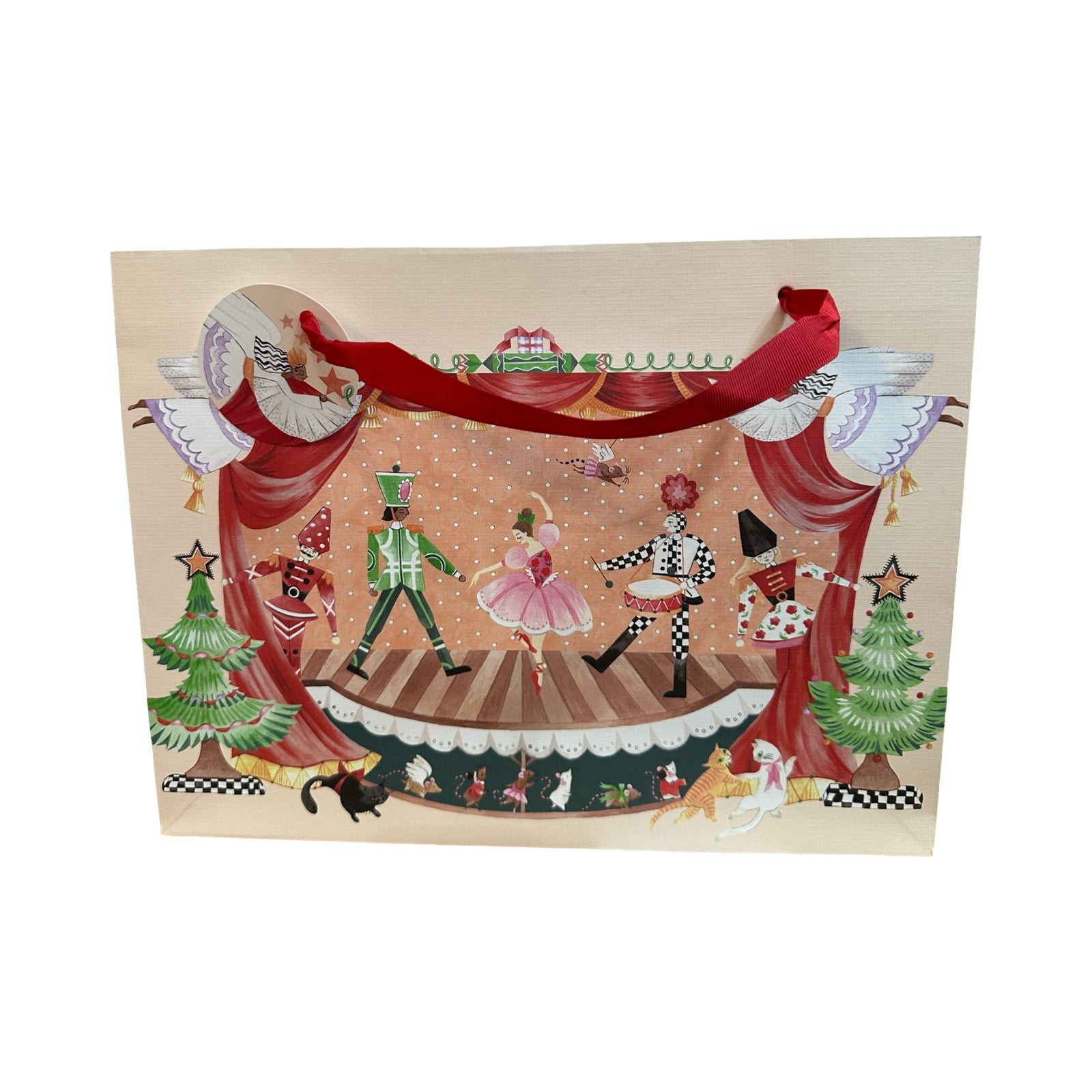 Nutcracker Performance Christmas Gift Bag Shopper