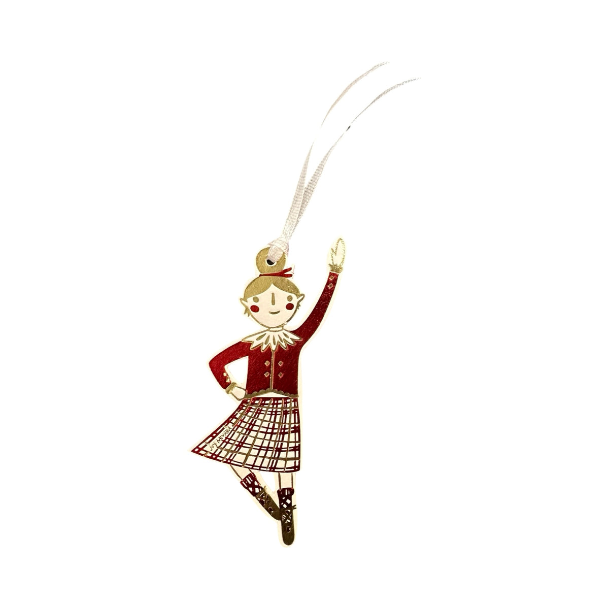 Highland Dancer Letterpress Ornament