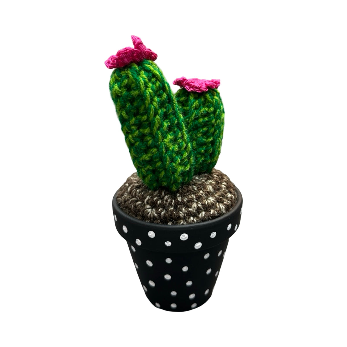 Pink Double Crochet Cactus Medium