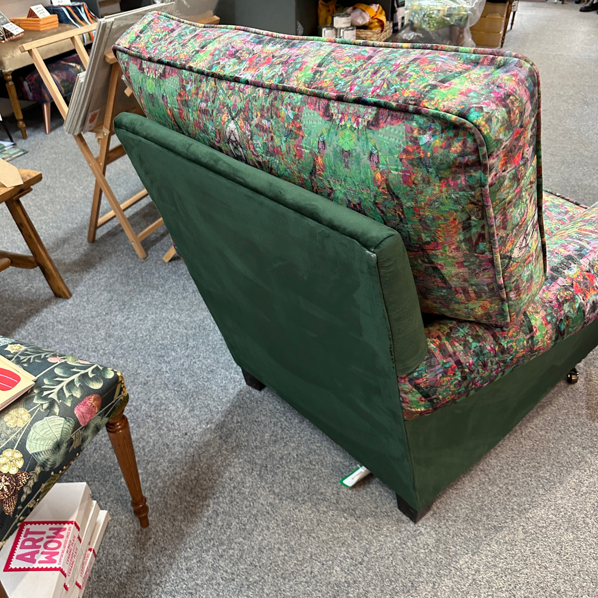 Green Velvet Armchair