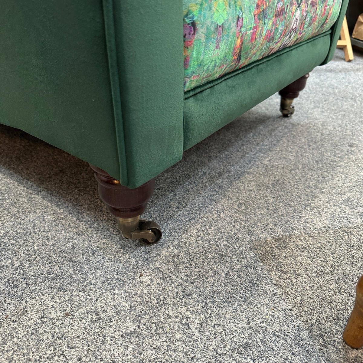 Green Velvet Armchair