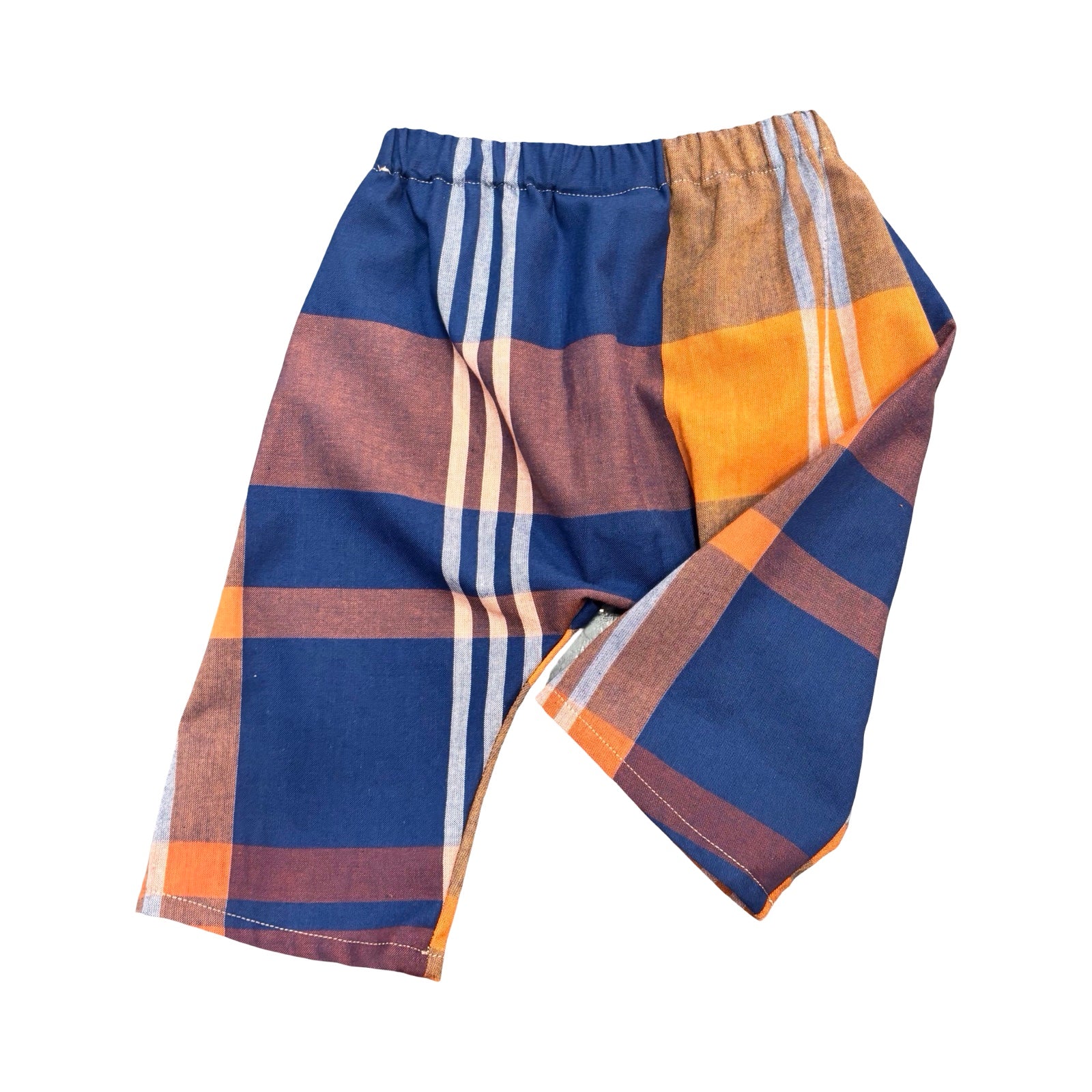 Orange and Blue Check Trousers
