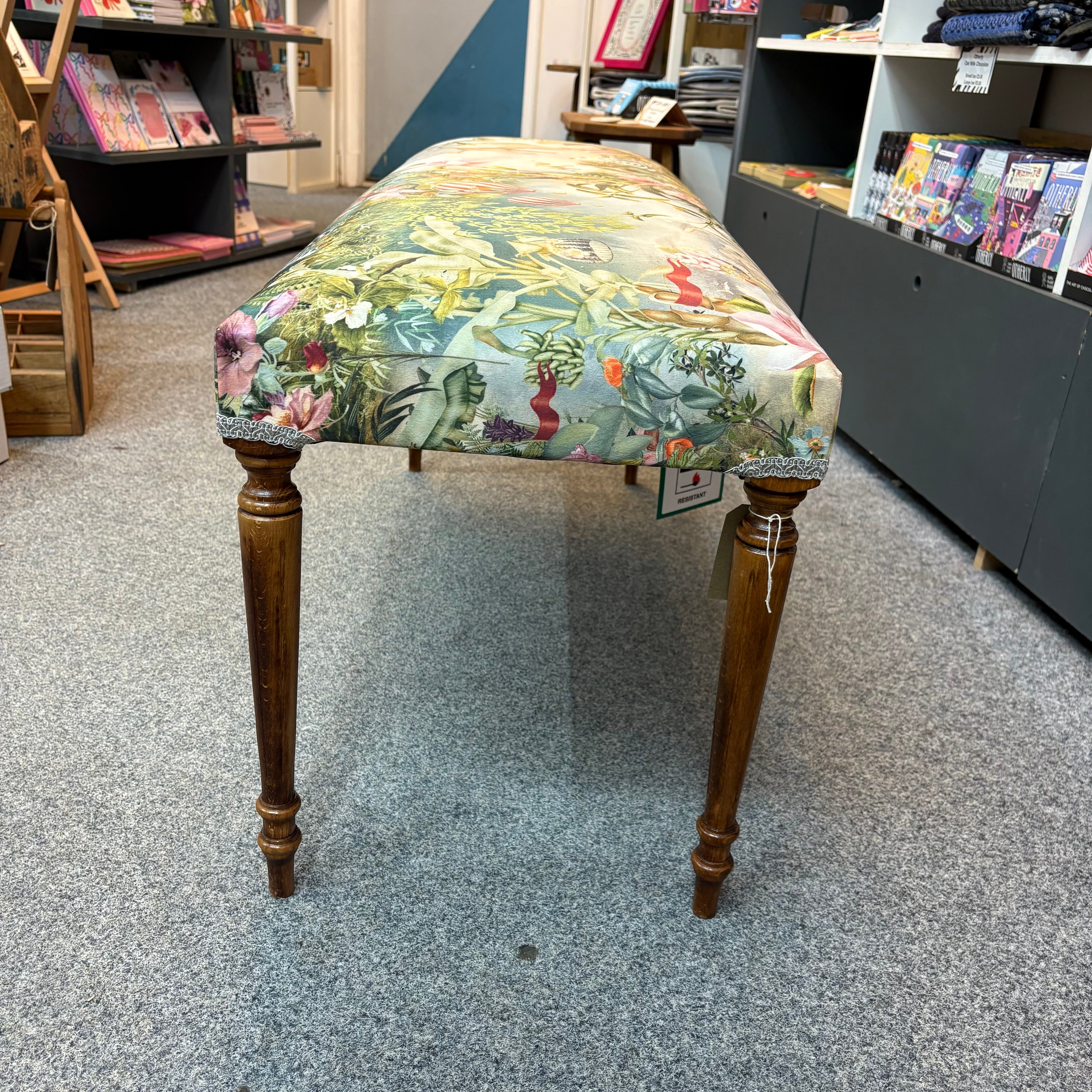 Elephants Velvet Bench