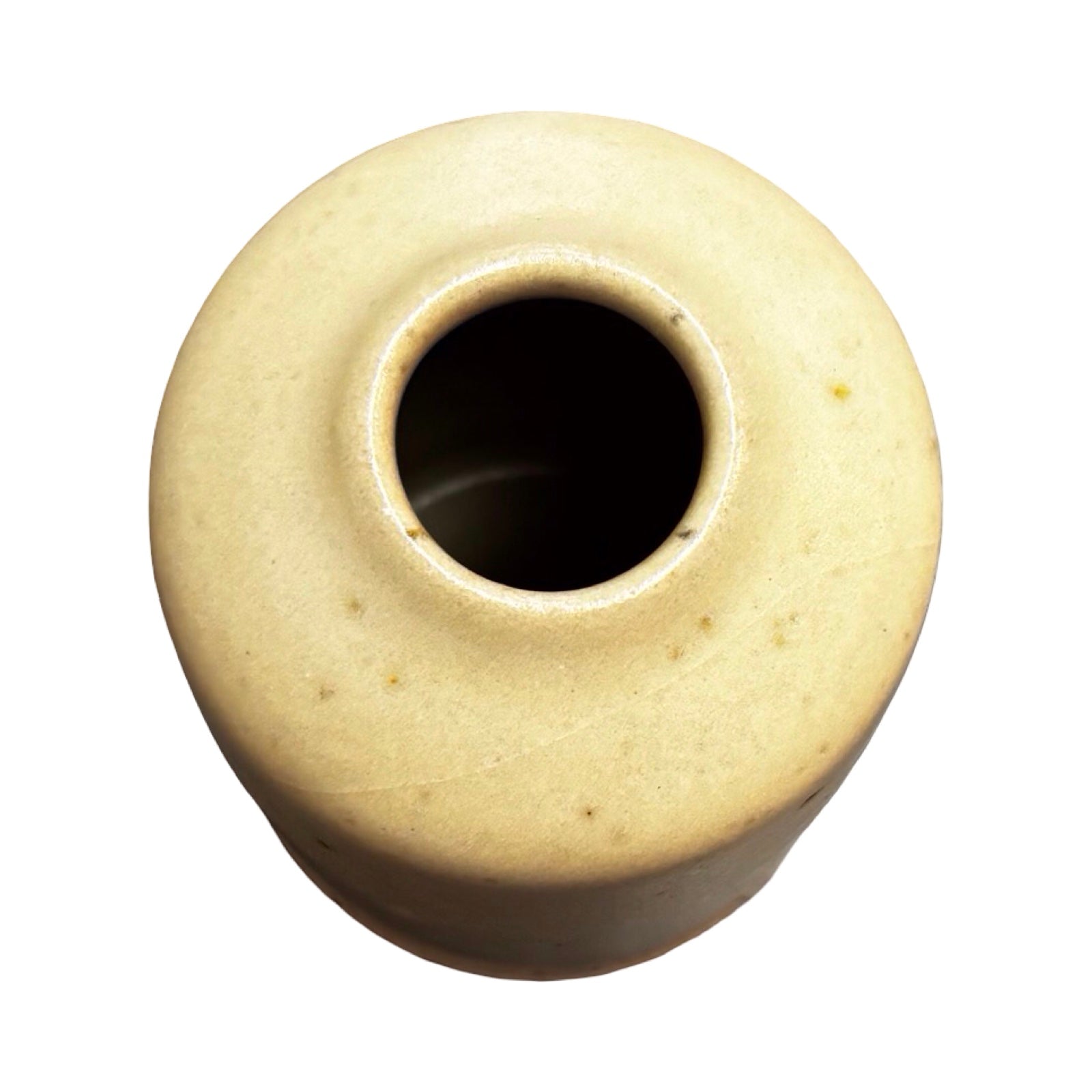 Yellow Stoneware Vase