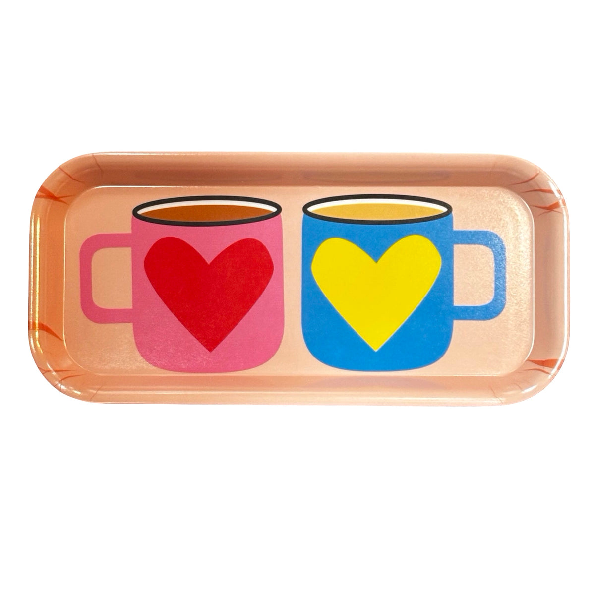Tea Lovers Melamine Tray Pink