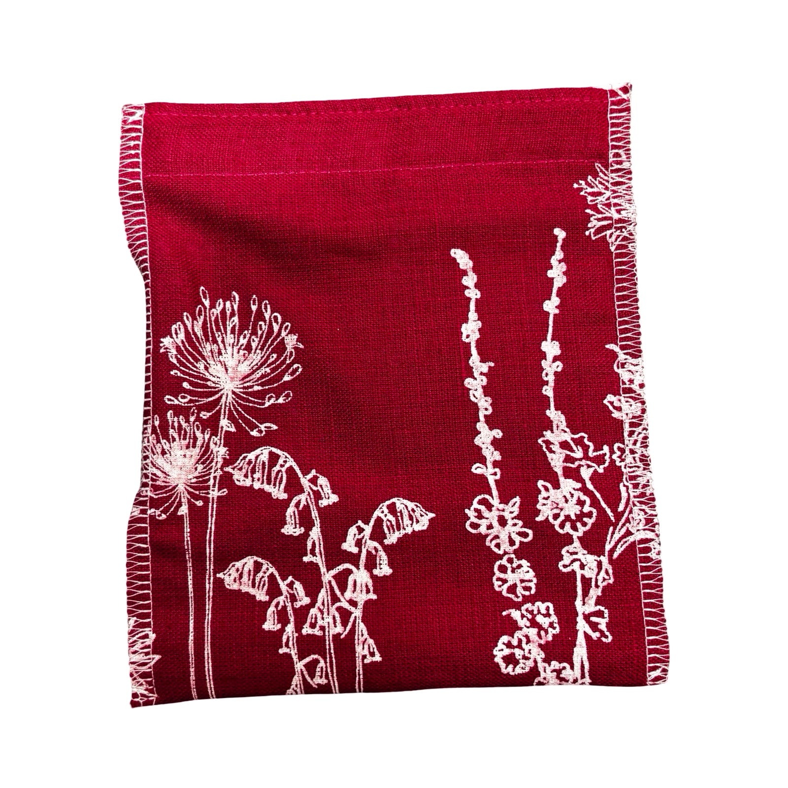 Pink Linen Reusable Snack Bag