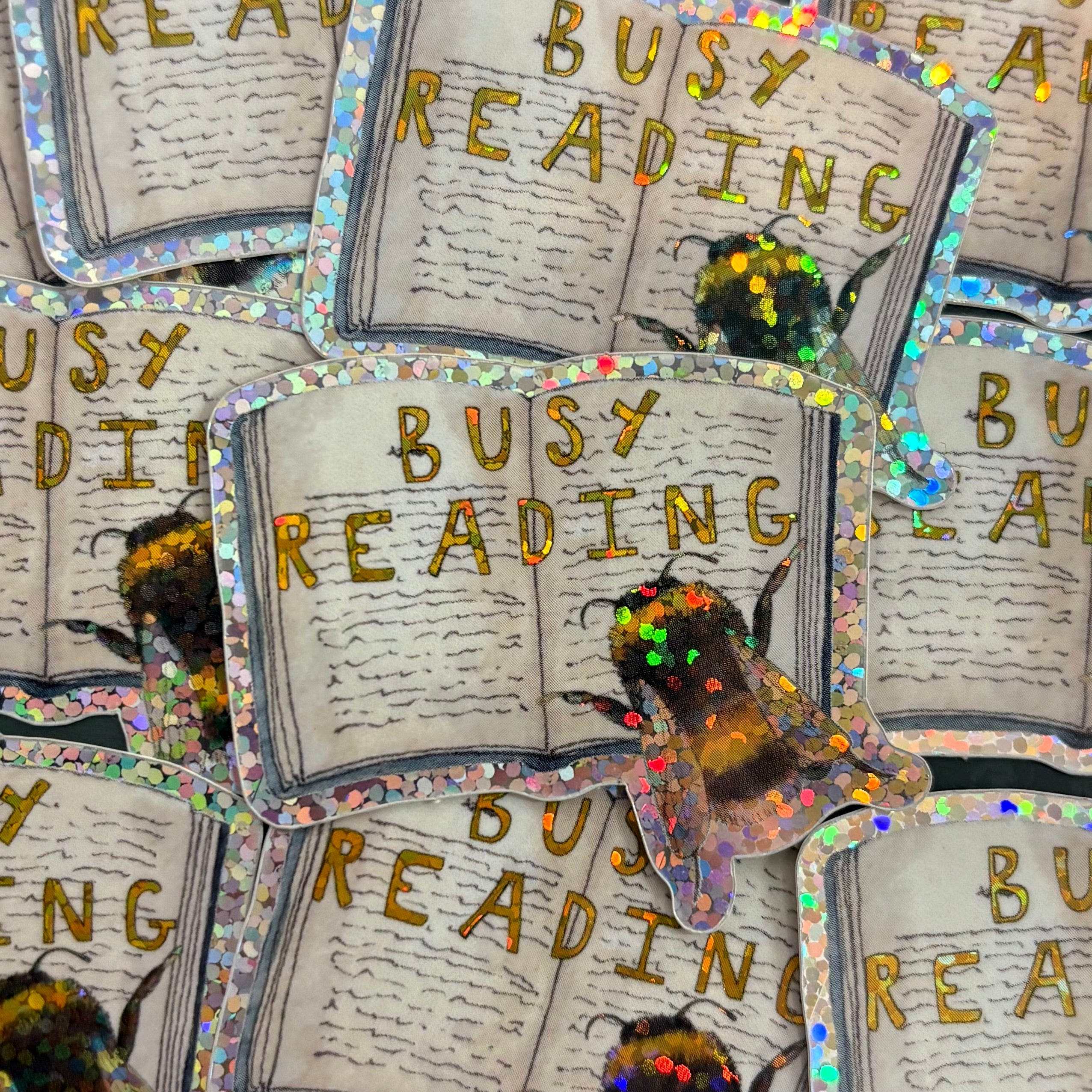 Busy Reading Sticker