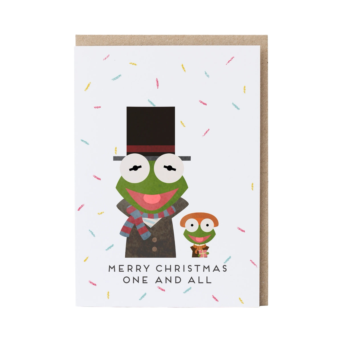 Kermit Christmas Carol Card