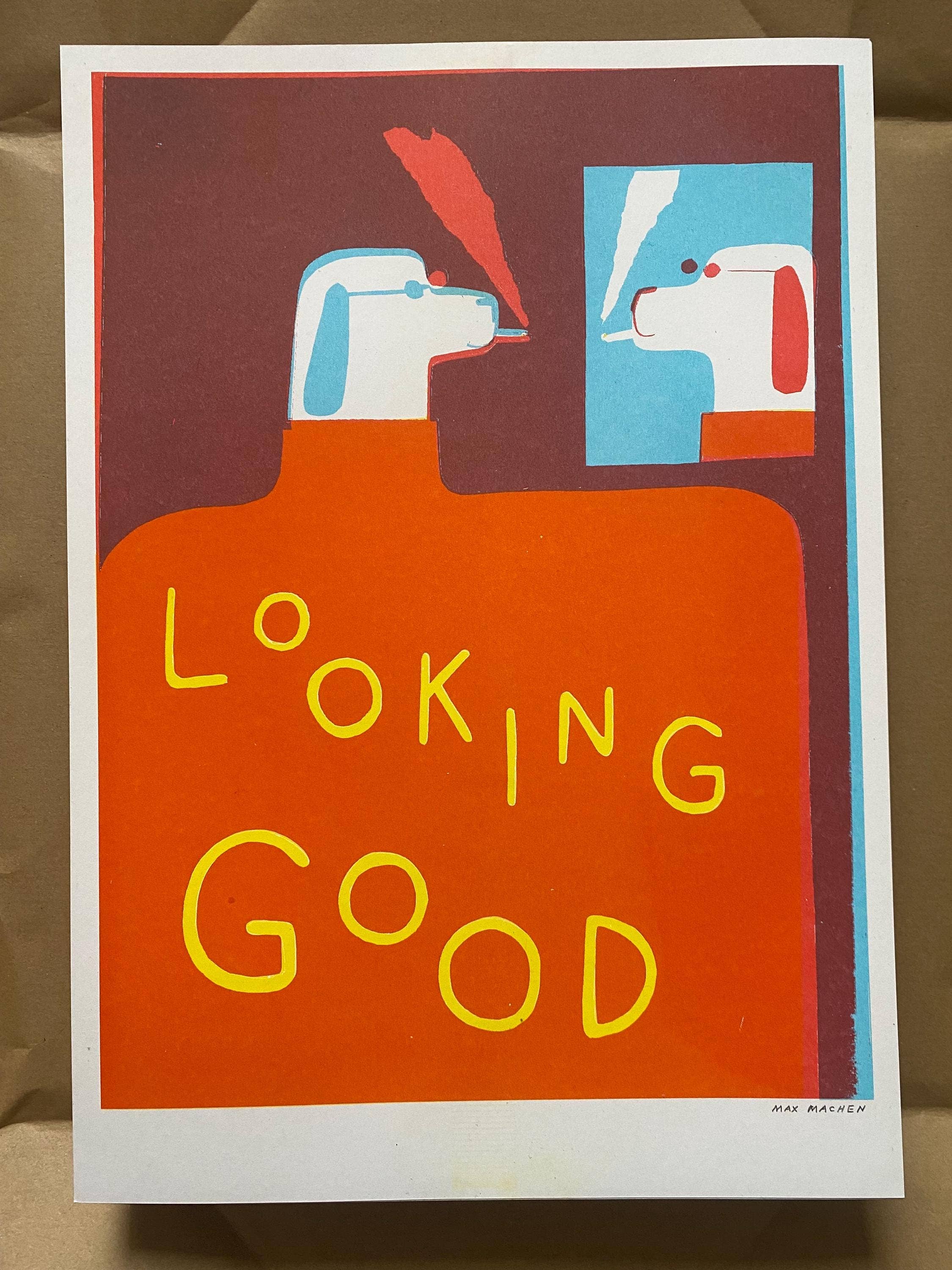 Looking Good Dog Print
