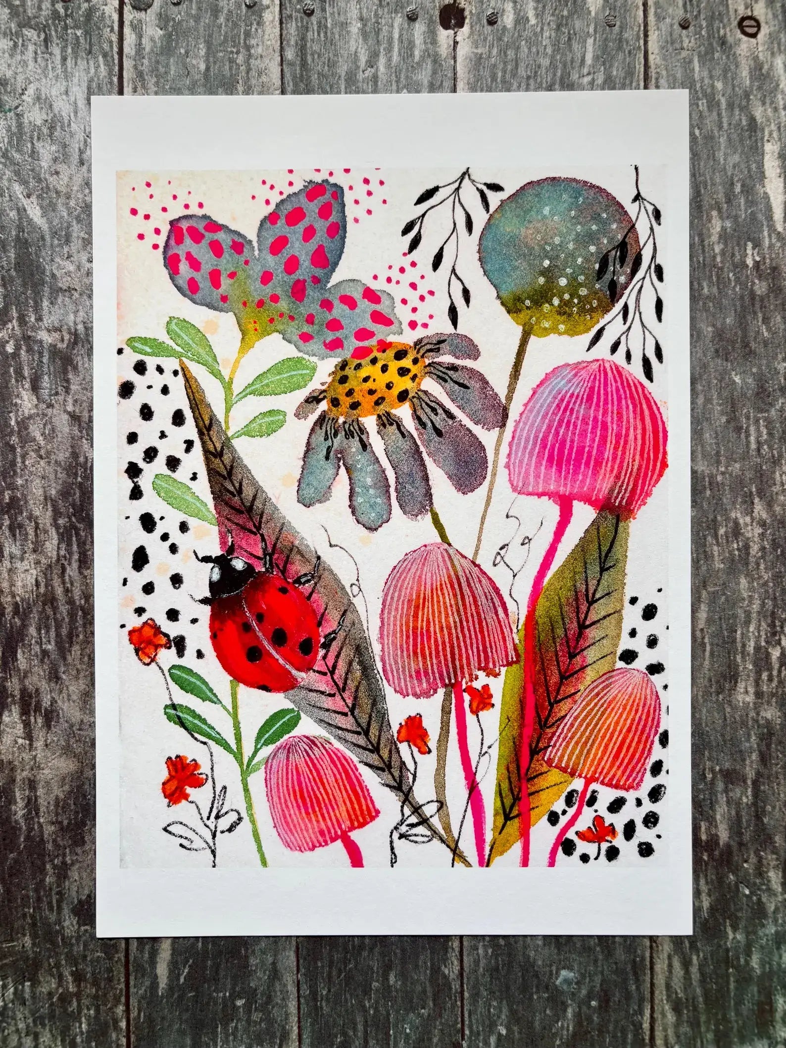 Ladybird Watercolour Print