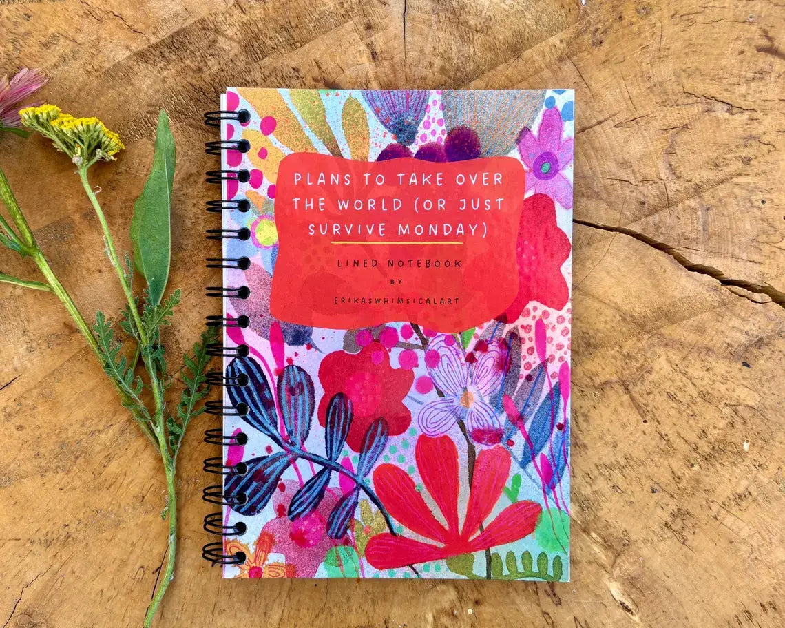 Plans for Mondays Wire Bound Notebook