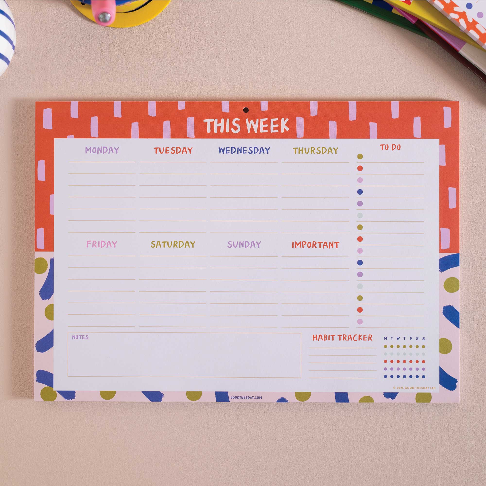 Habit Weekly Planner Pad