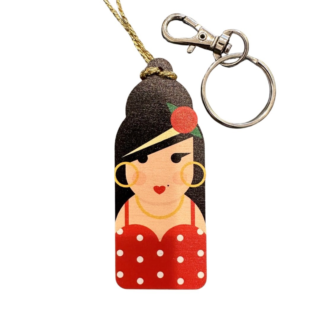 Amy Winehouse Wooden Decoration / Keyring