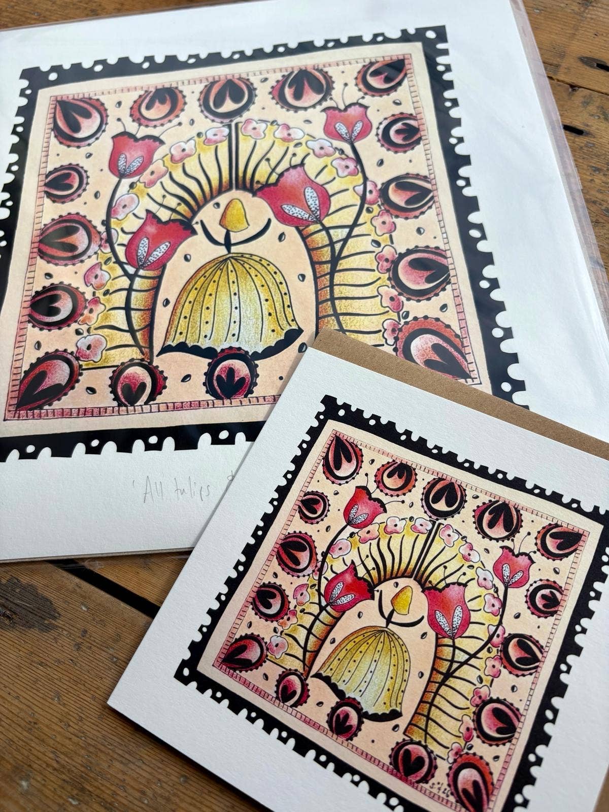 All Tulips and Roses Print