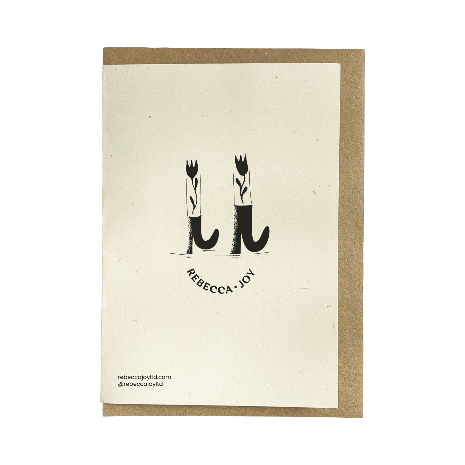 back of Rebecca Joy card.