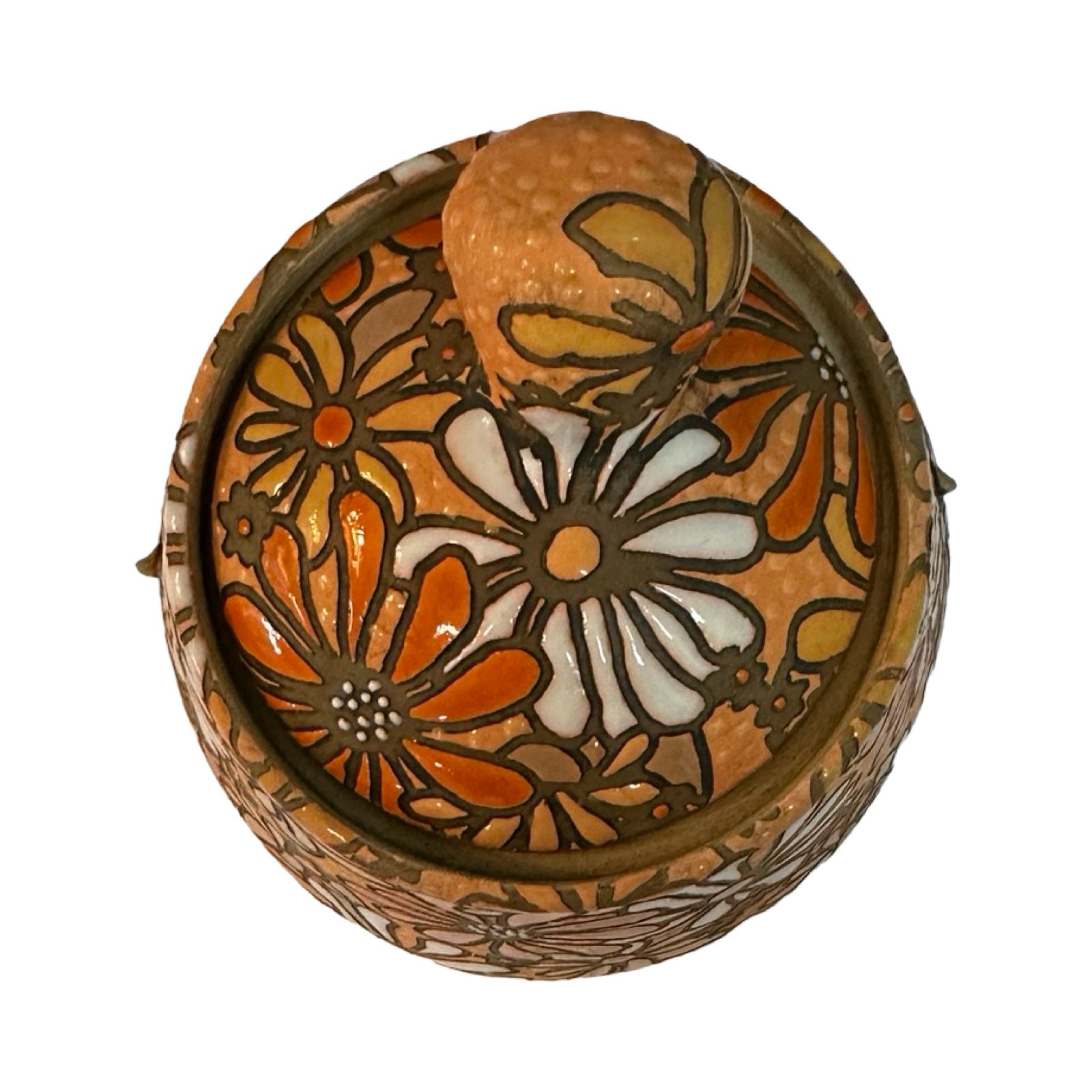 Beard Ceramic Top Knot Jar