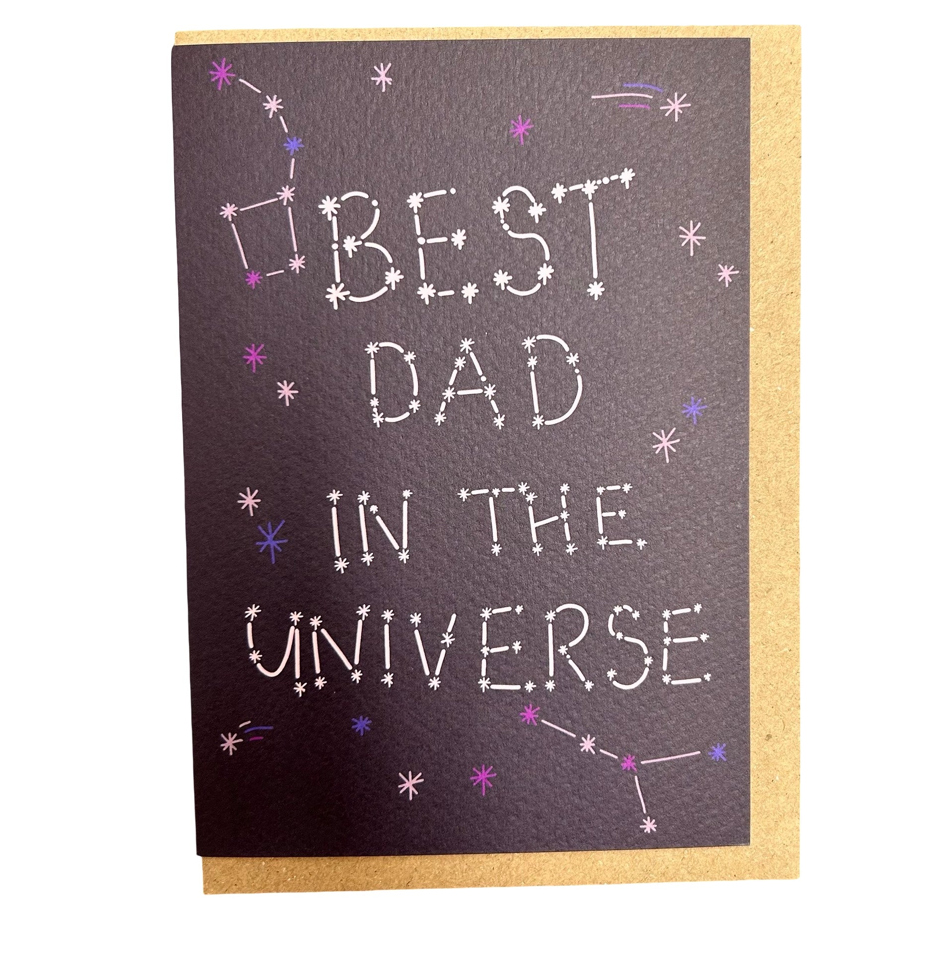 Best dad in the universe Father's Day greeting card