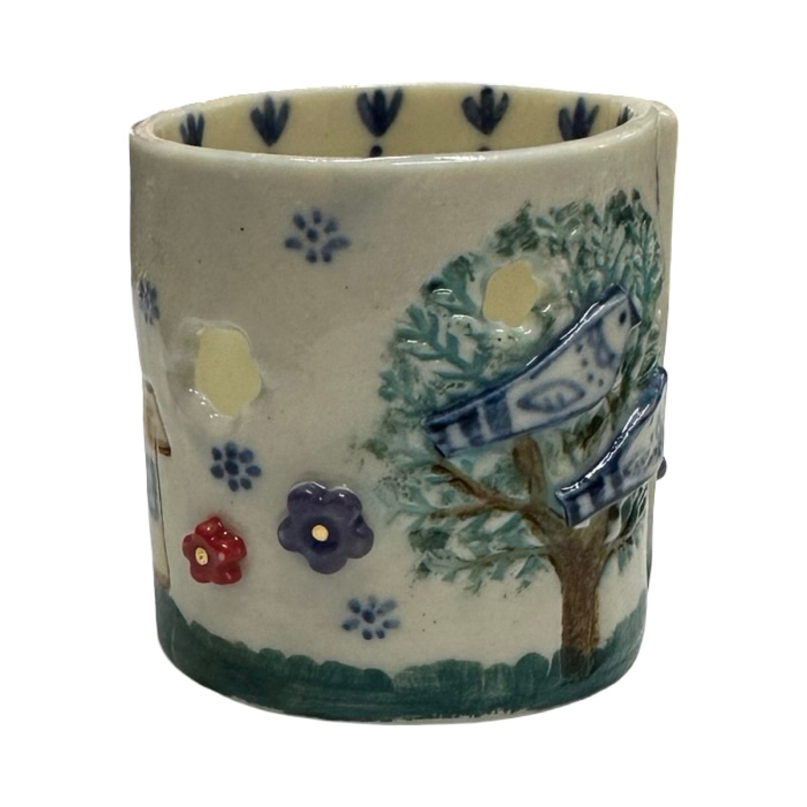 Birds Porcelain Tea Light Holder