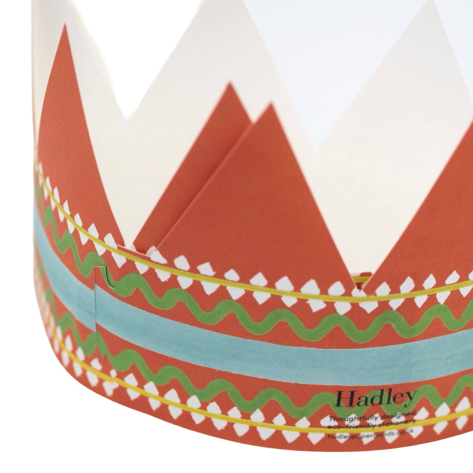 A fun red crown-shaped card with the text 'Birthday King'.