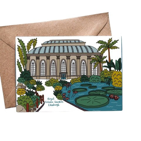 Botanic Gardens Edinburgh Card / Postcard