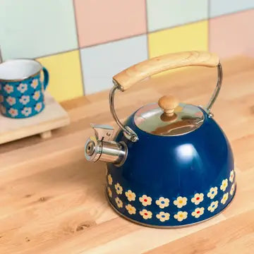 Blue Daisy Stove Top Kettle