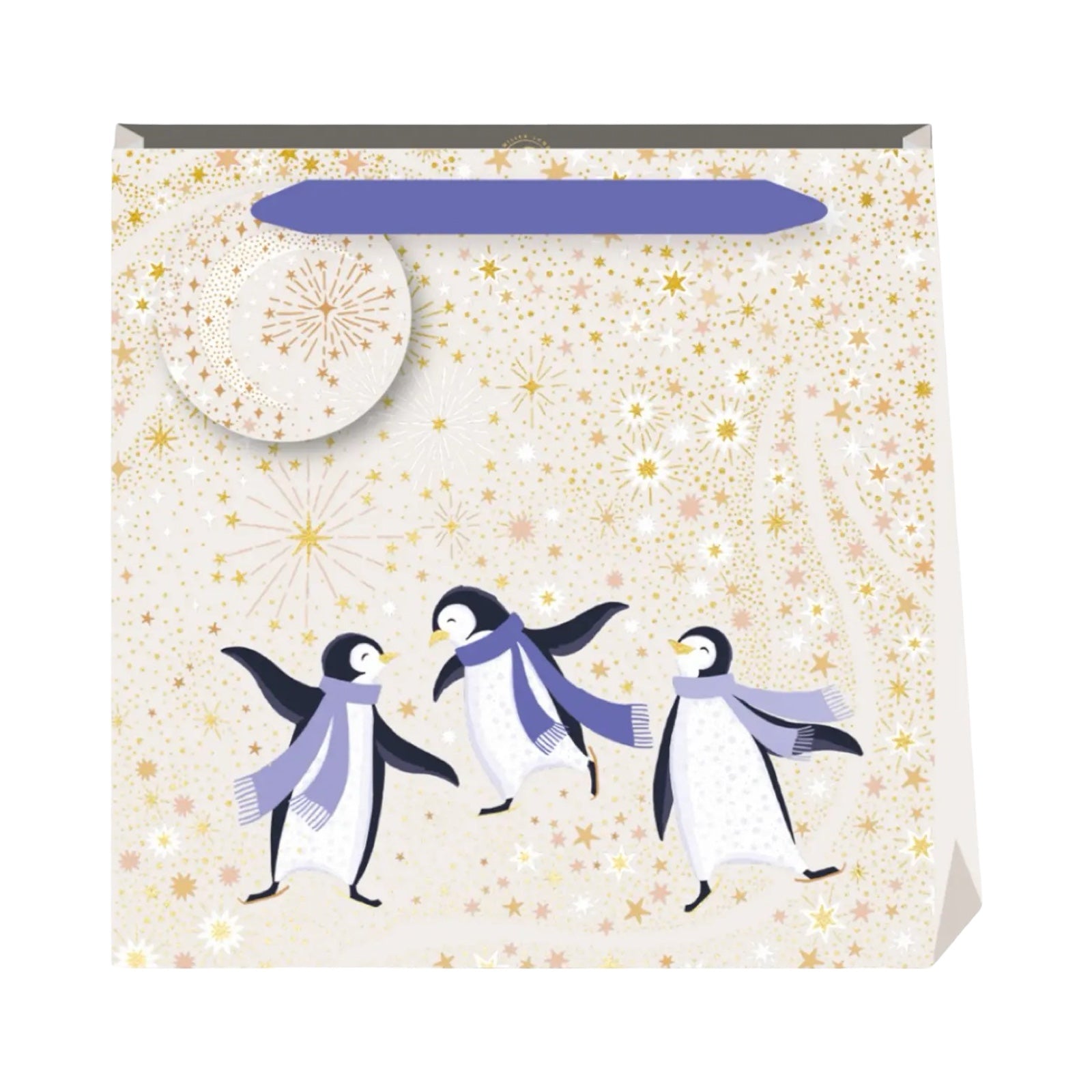 Penguins Christmas Gift Bag Medium