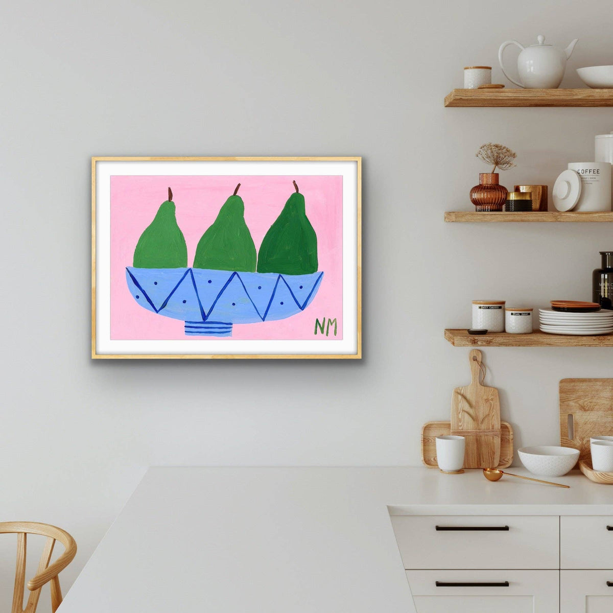 Three Pears Mini Print