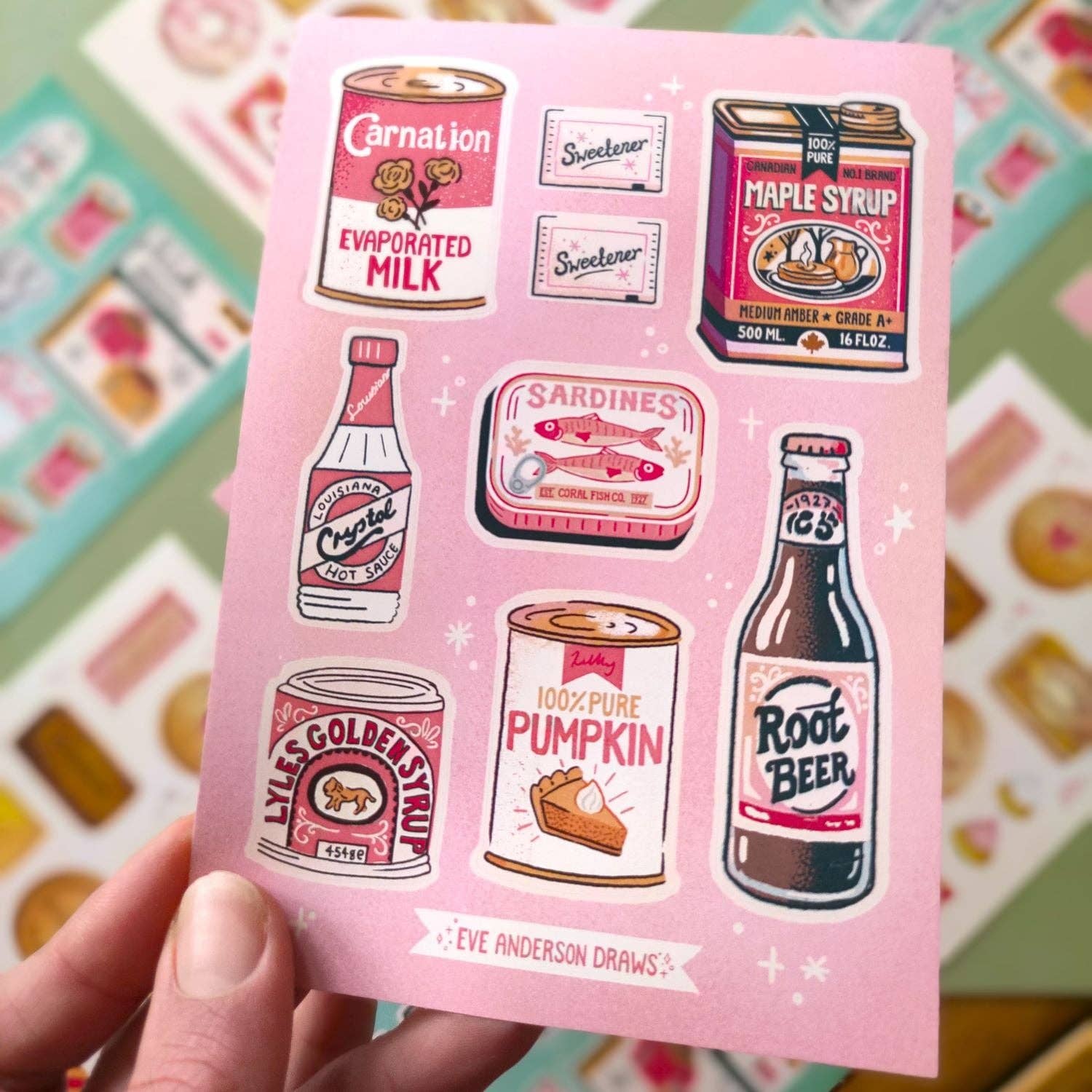 Cans and Packaging Sticker Sheet