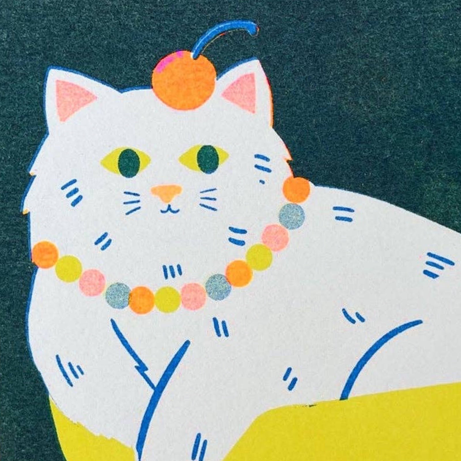 Cat Sundae Postcard