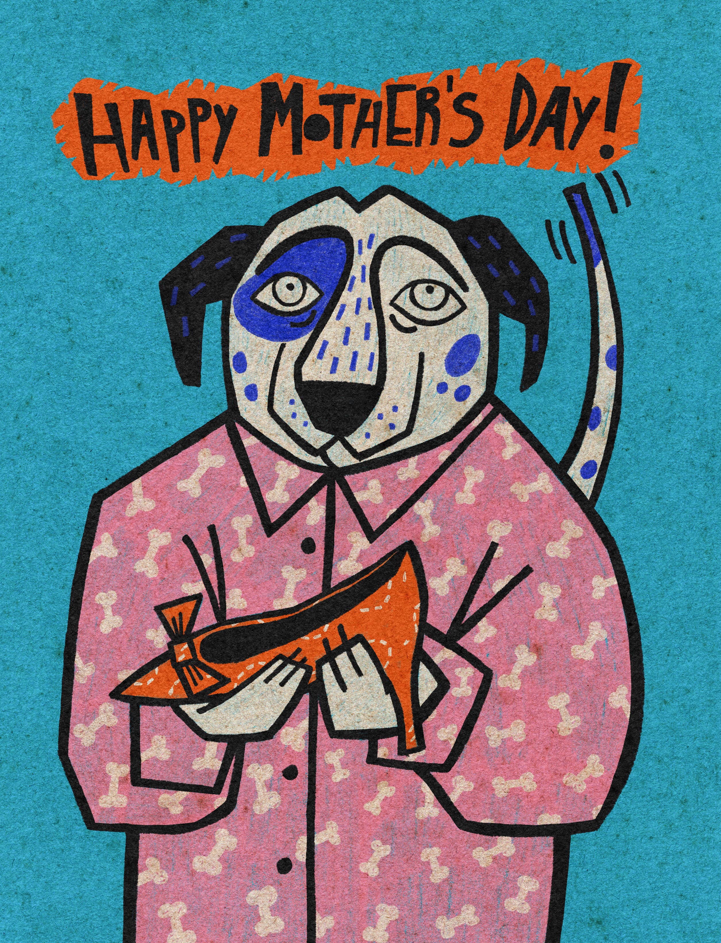Happy Mother's Day Dog Card