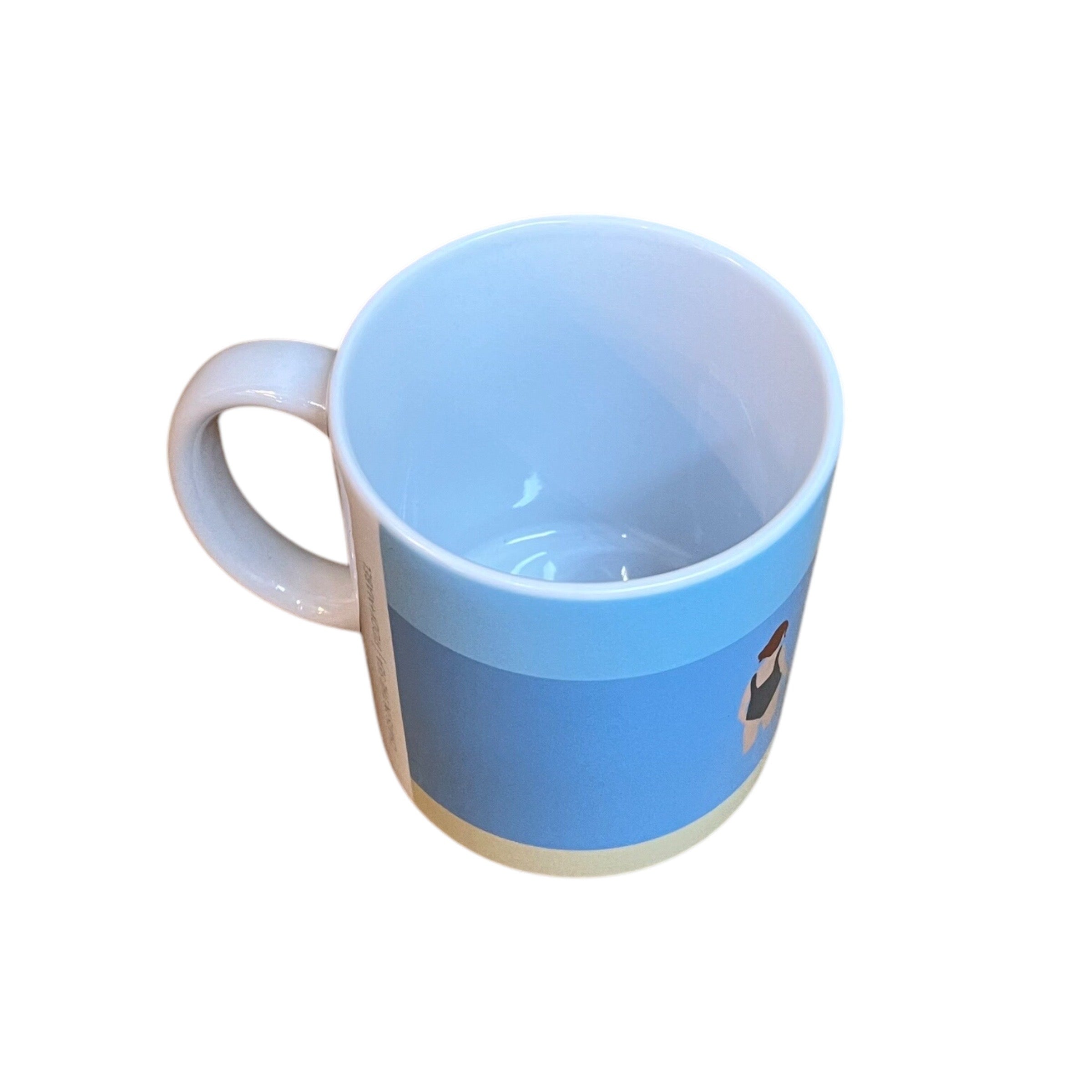 This illustrated mug features two female wild swimmers having a chat in the sea. This mug holds 10oz and is dishwasher safe.
