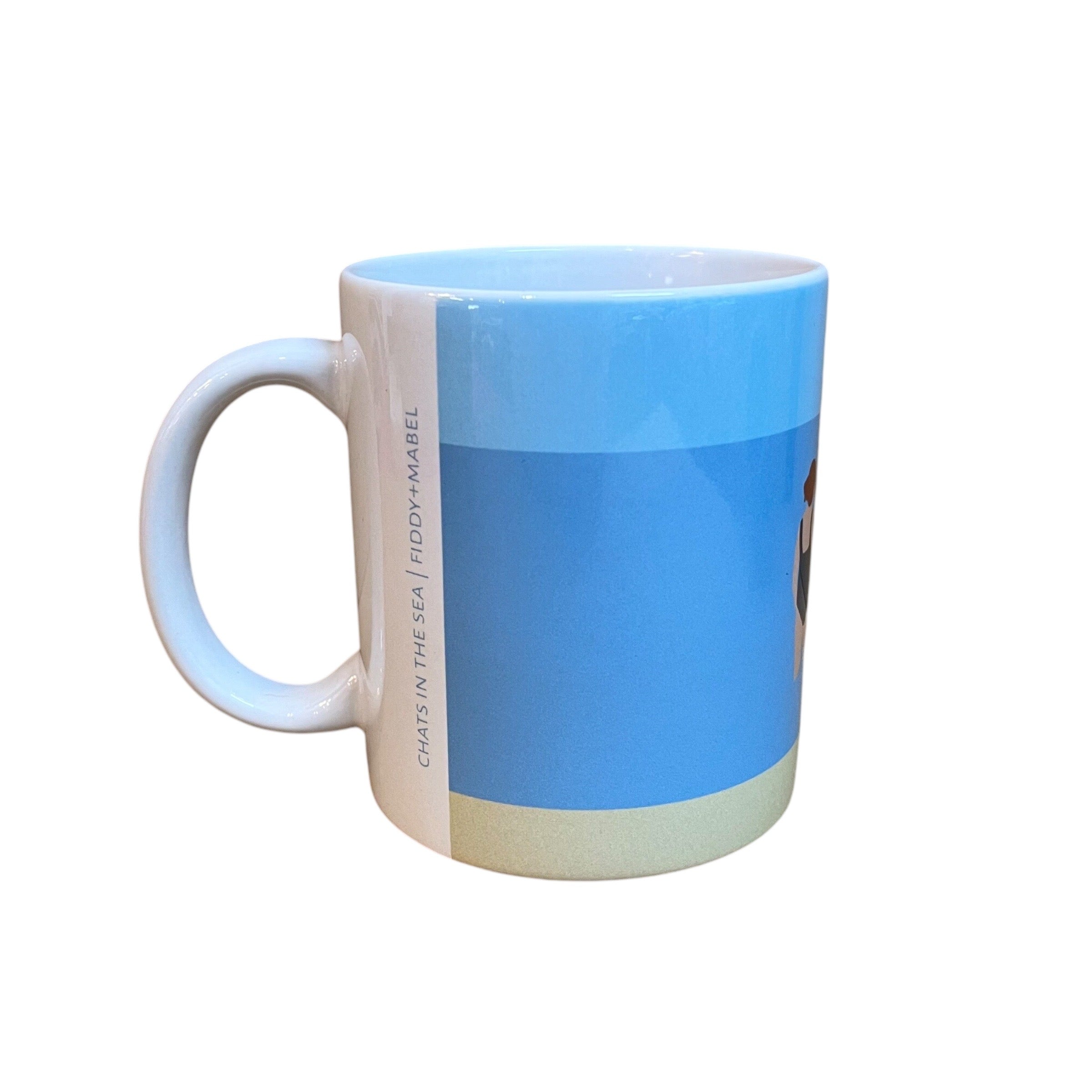 This illustrated mug features two female wild swimmers having a chat in the sea. This mug holds 10oz and is dishwasher safe.