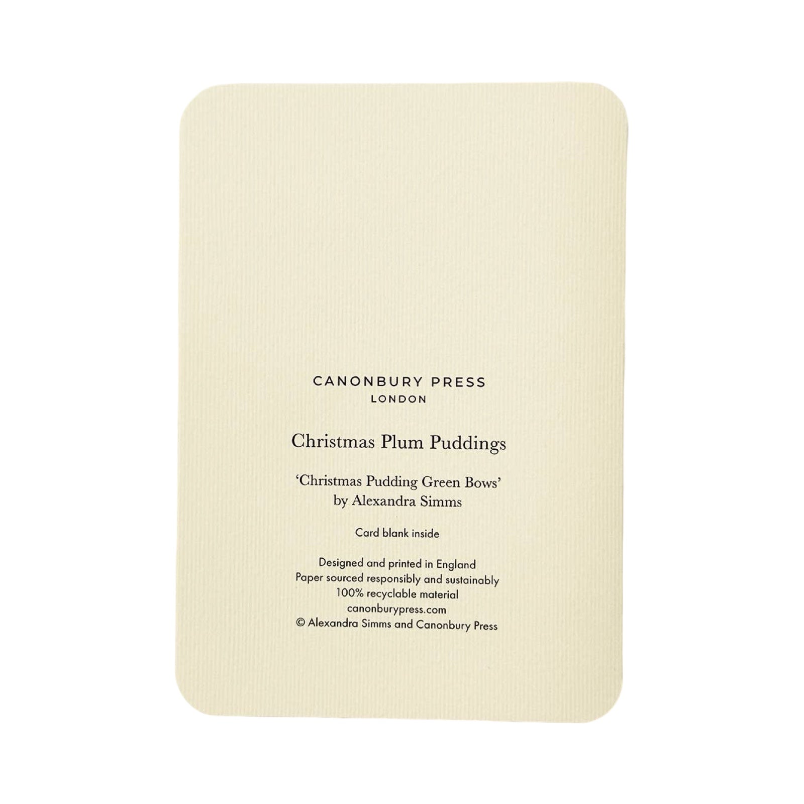 Beige card with black text on a white background.