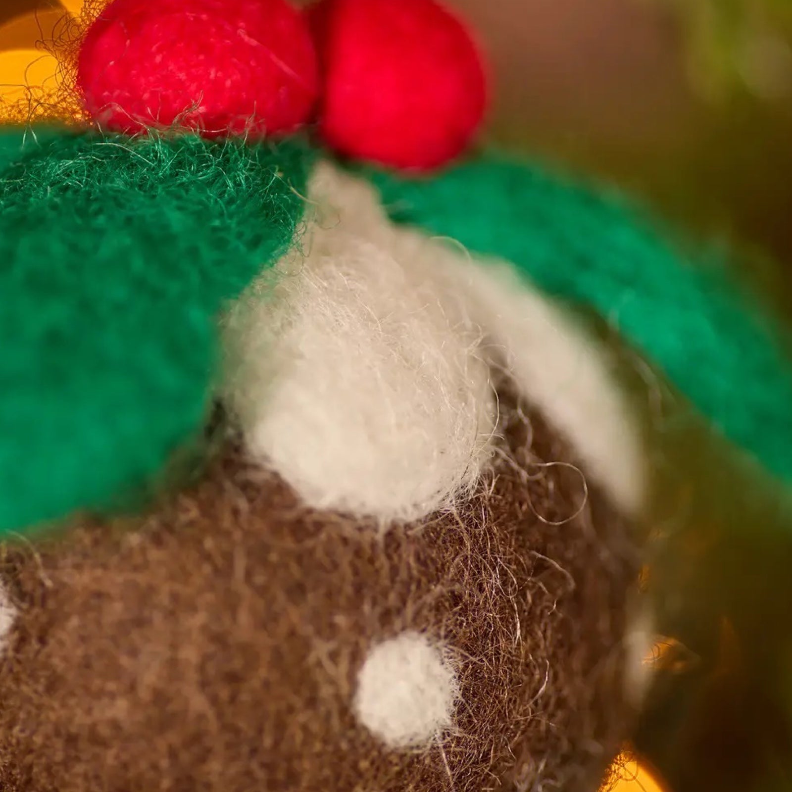 Christmas Pudding Felt Bauble