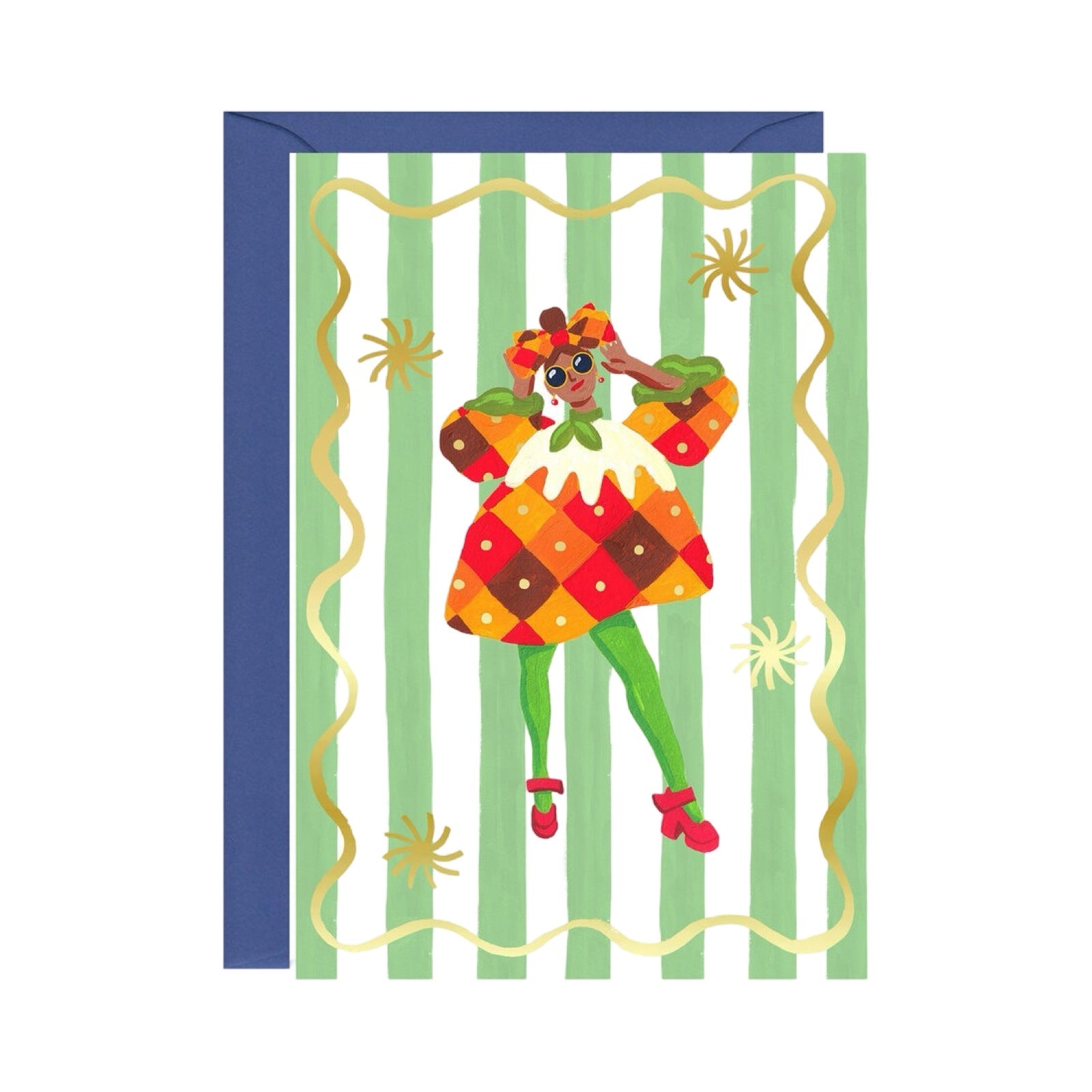 Christmas Pudding Outfit Card