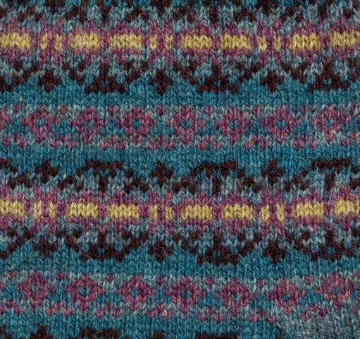 Robins' Egg Shetland Fairisle Fingerless Mittens