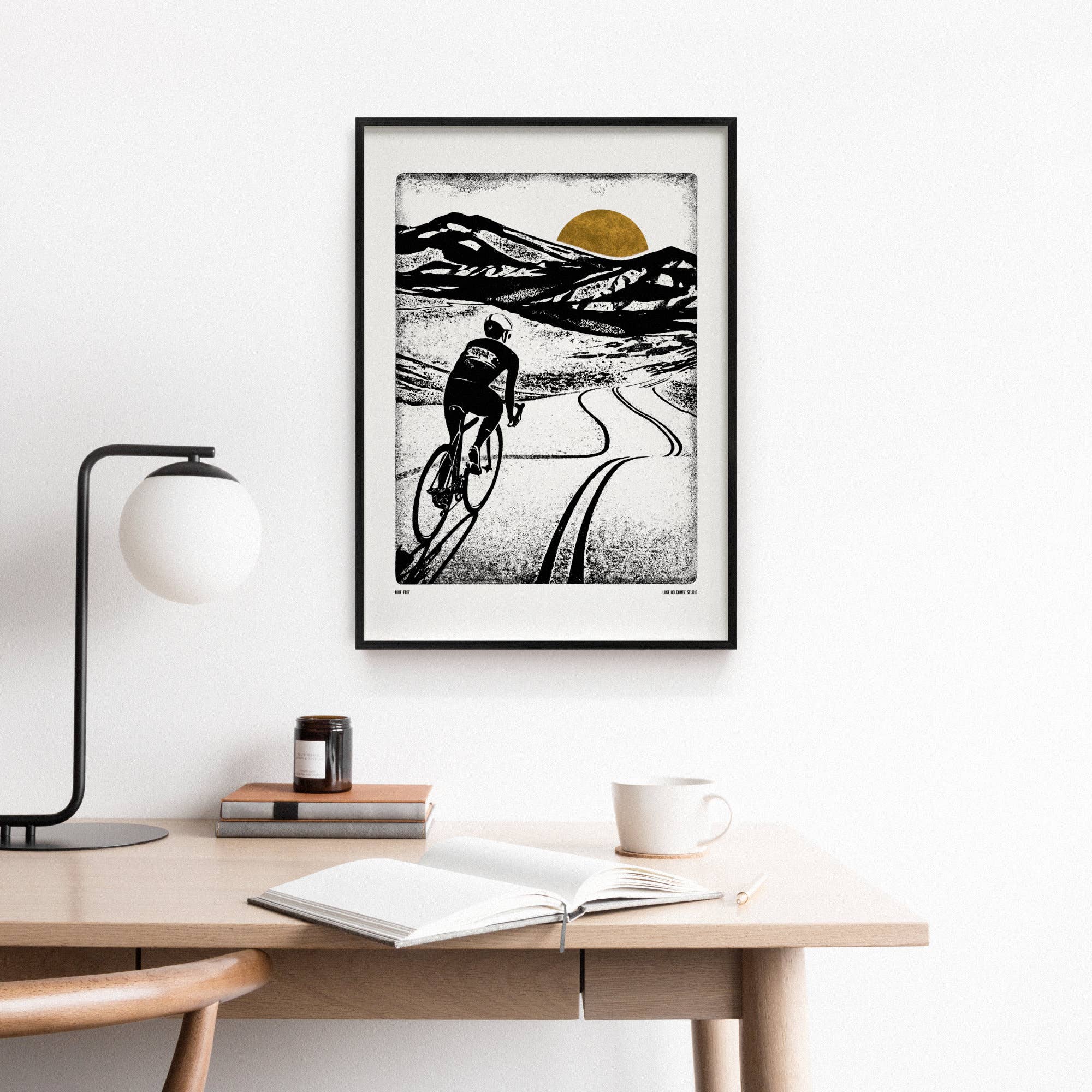 Ride Free Cycling Print