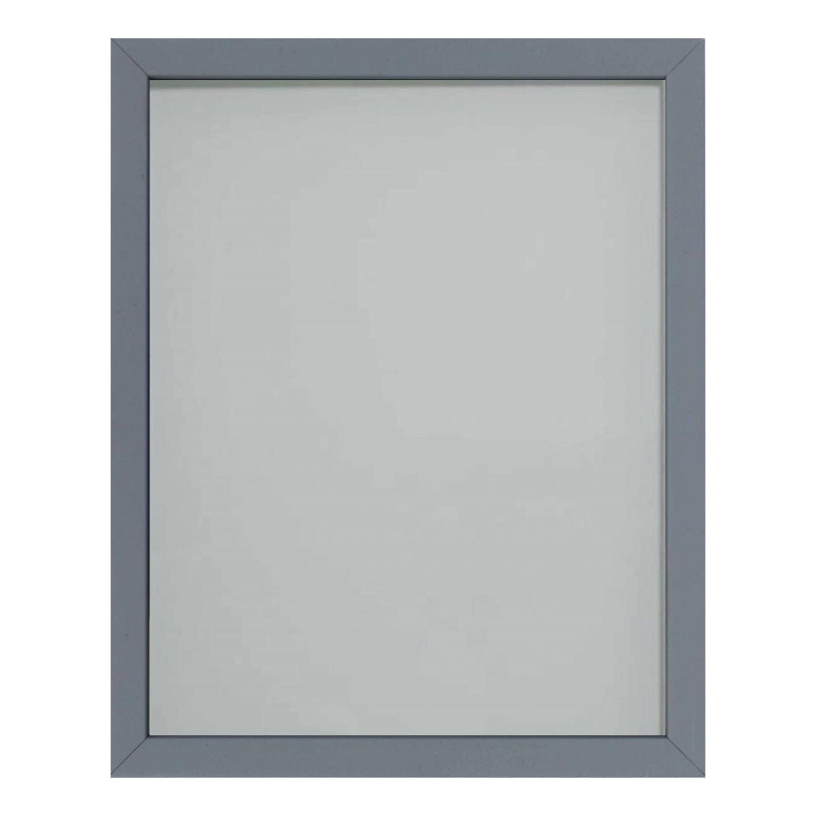 A lacquer-coated picture frame, made from pine with a glass front and backing made of MDF.