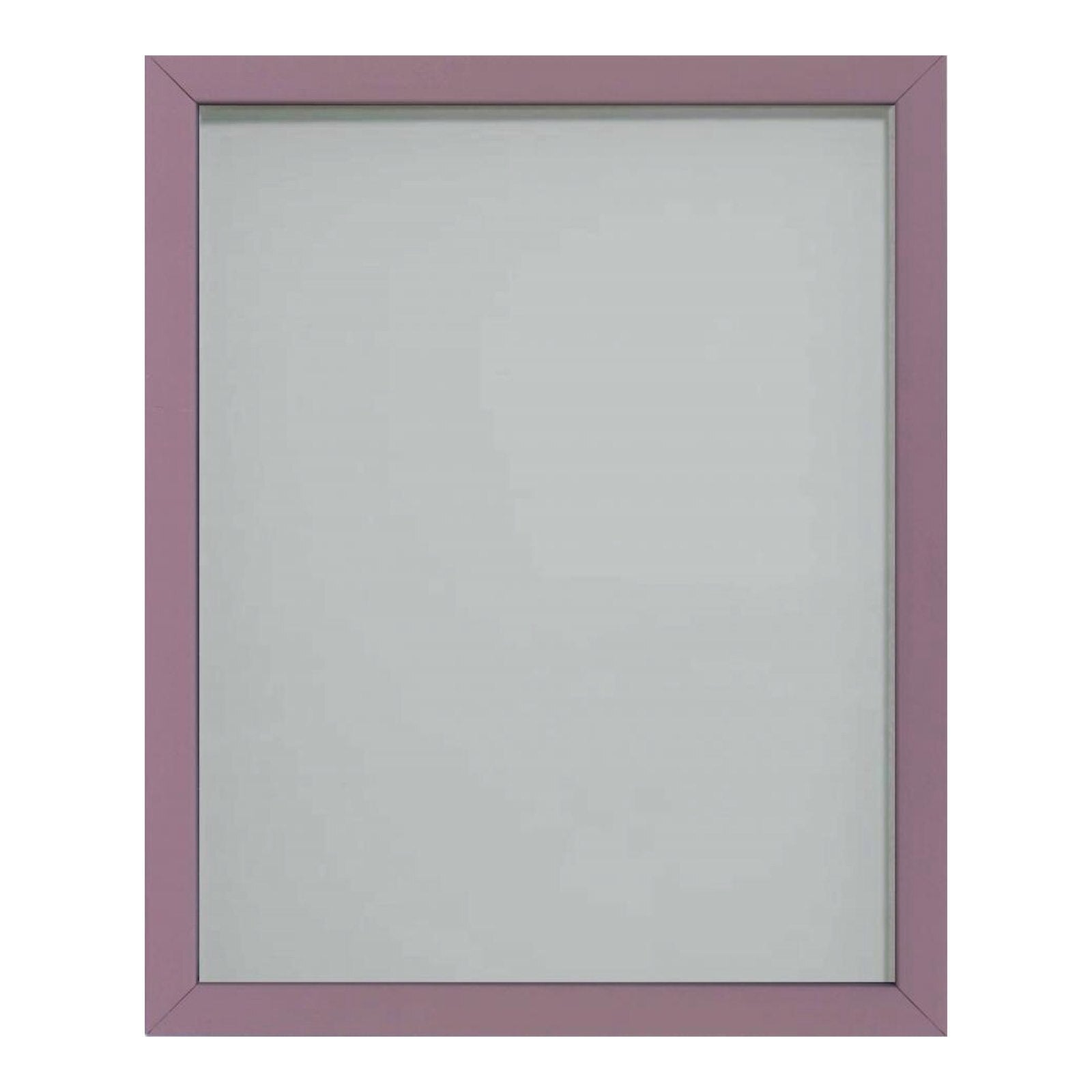 A lacquer-coated picture frame, made from pine with a glass front and backing made of MDF.