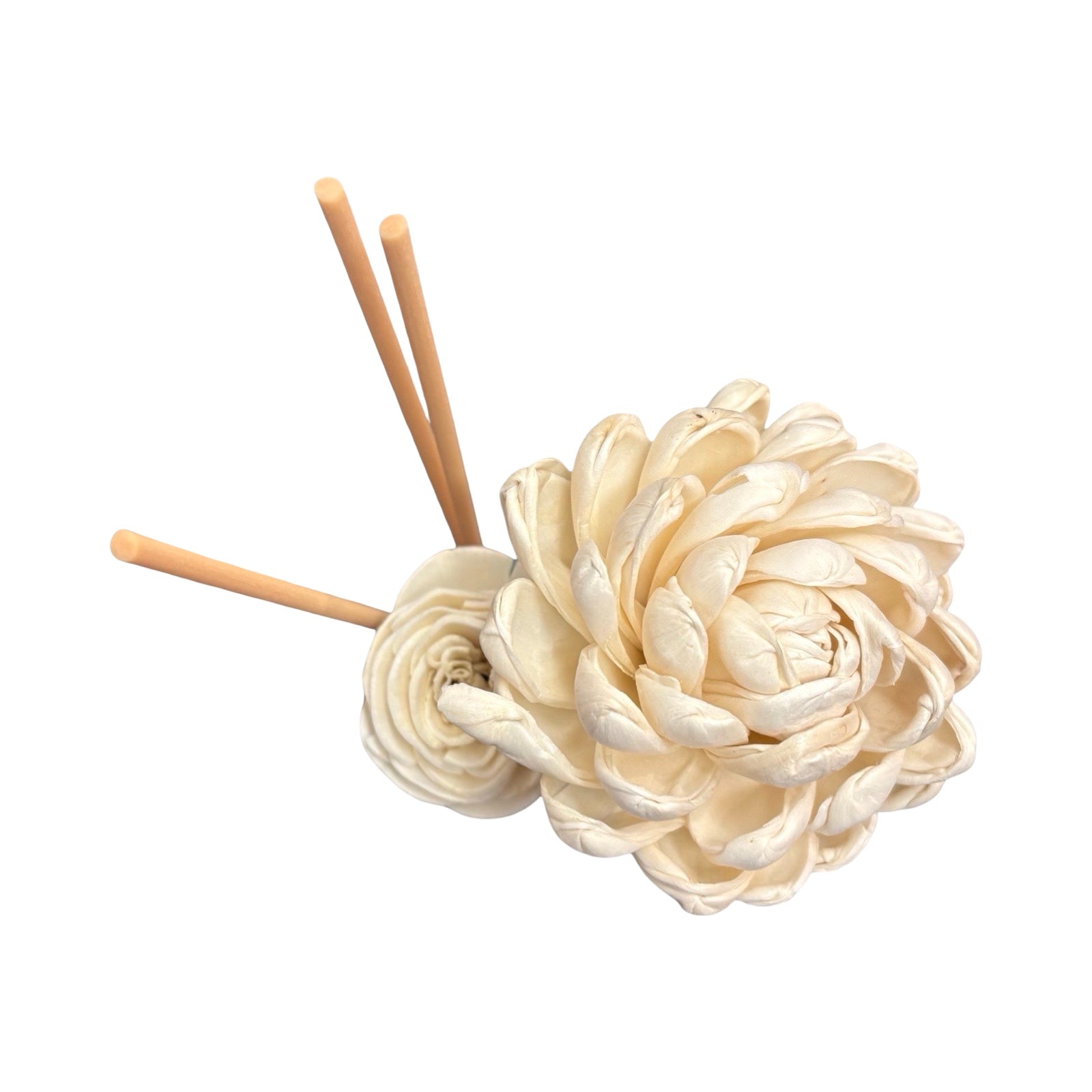 Decorative diffuser with a floral design on a white background.