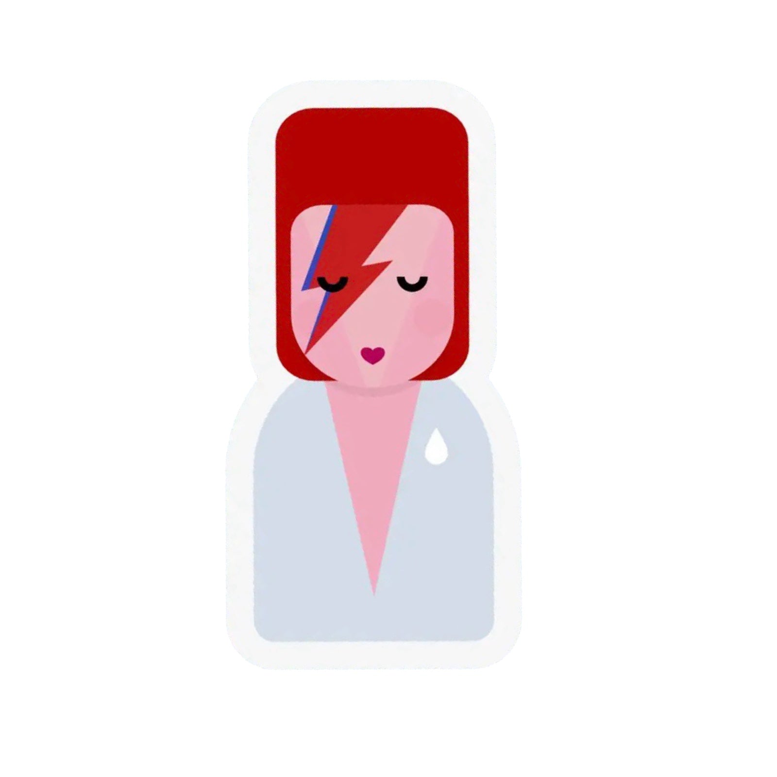 David Bowie Inspired Vinyl Sticker